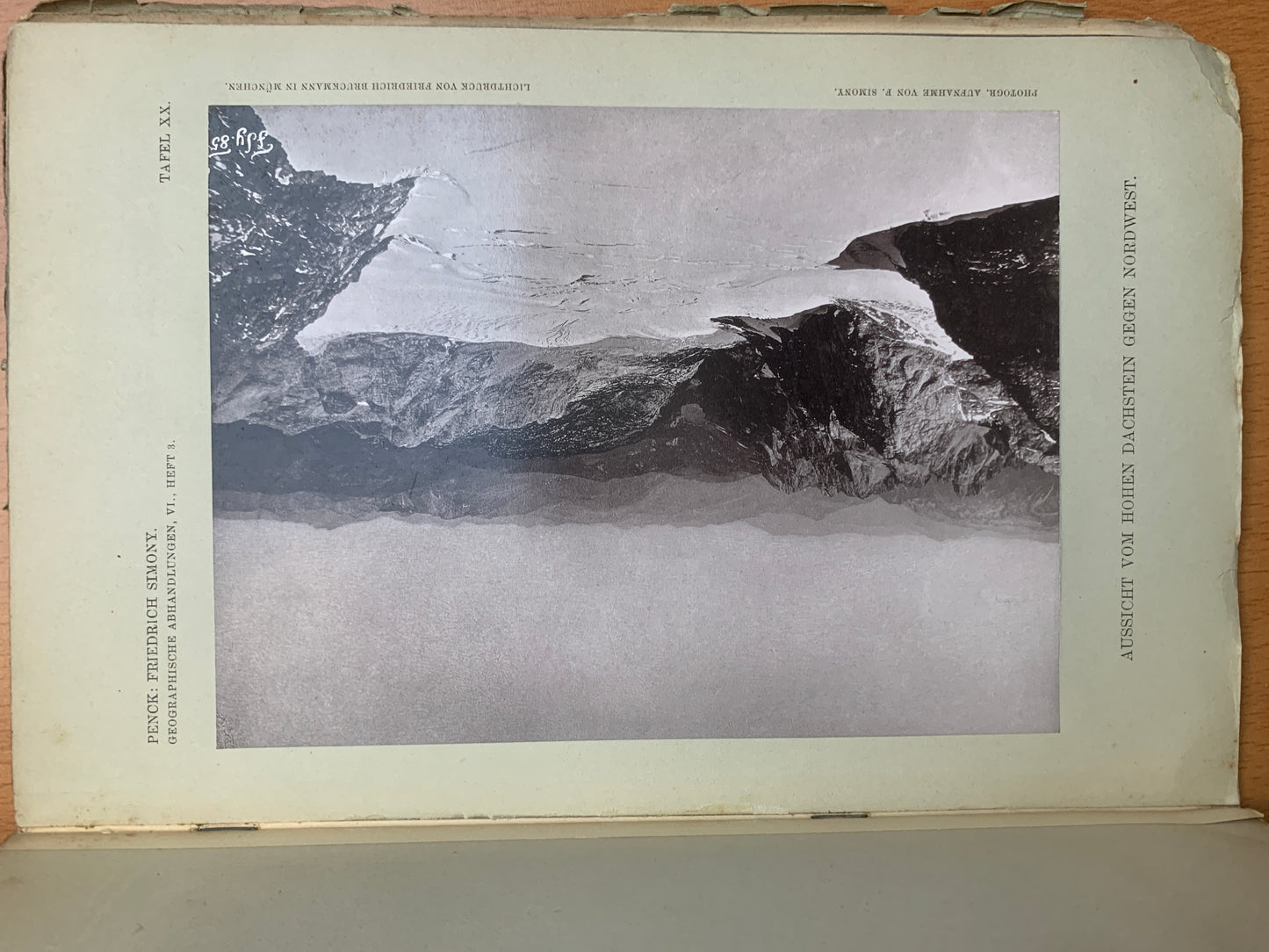 Friedrich Simony - Leben und Wirken eines Alpenforschers - Ein Beitrag zur Geschichte der Geographie on Österreich - Albrecht Penck - 1898