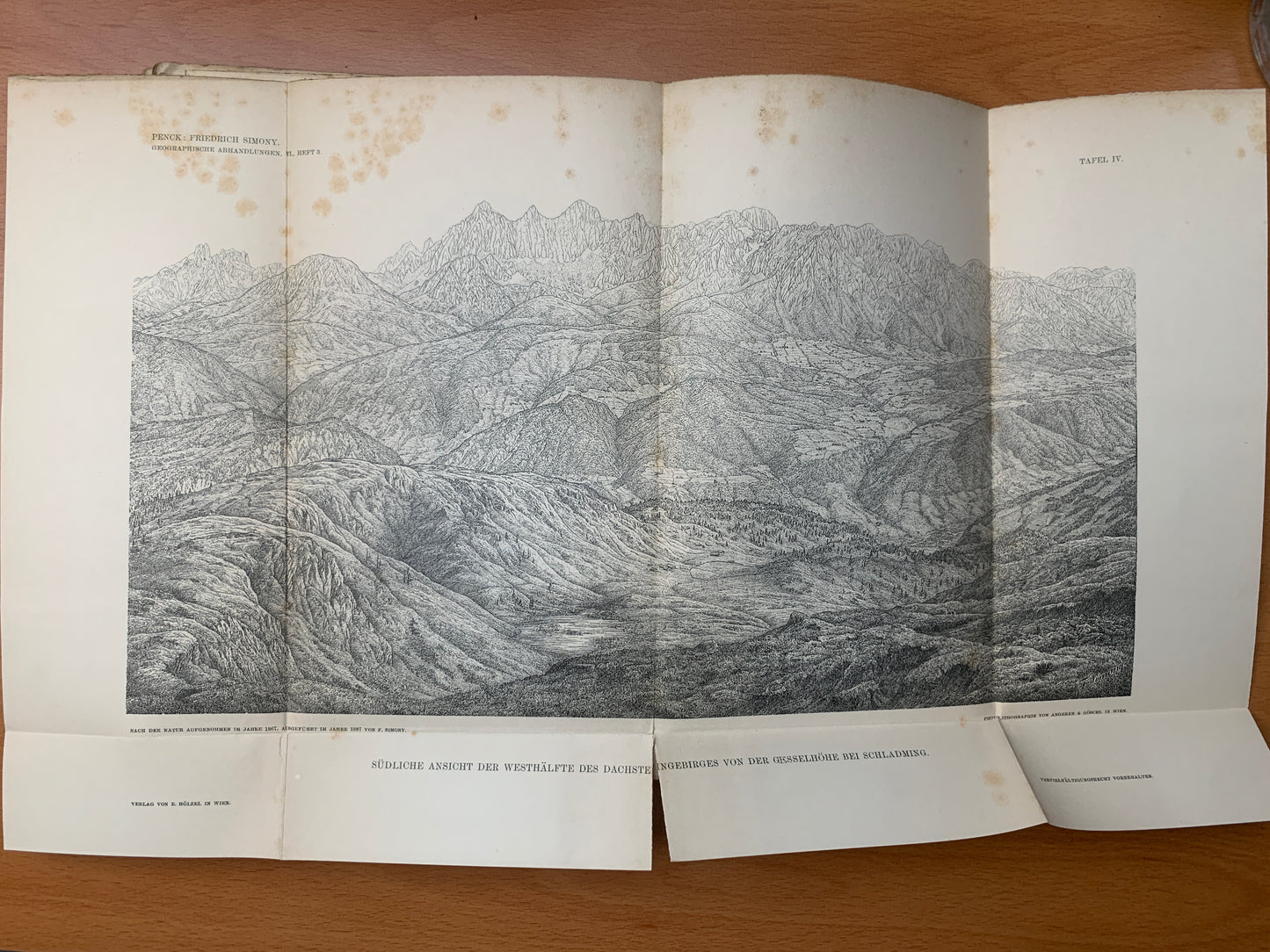 Friedrich Simony - Leben und Wirken eines Alpenforschers - Ein Beitrag zur Geschichte der Geographie on Österreich - Albrecht Penck - 1898