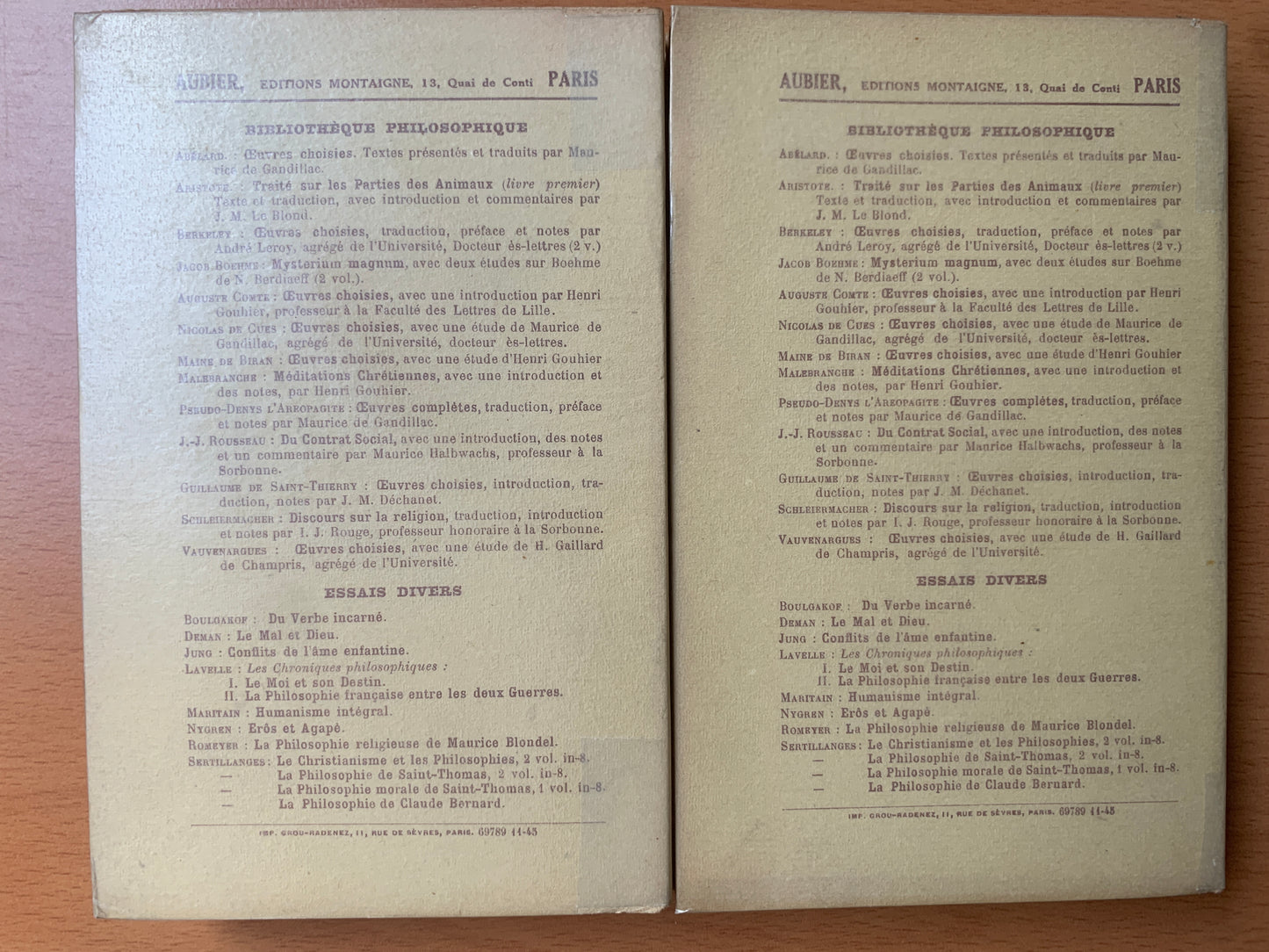 Jacob Boehme - Mysterium Magnum - Nicolas Berdiaeff - 2 tomes - 1945