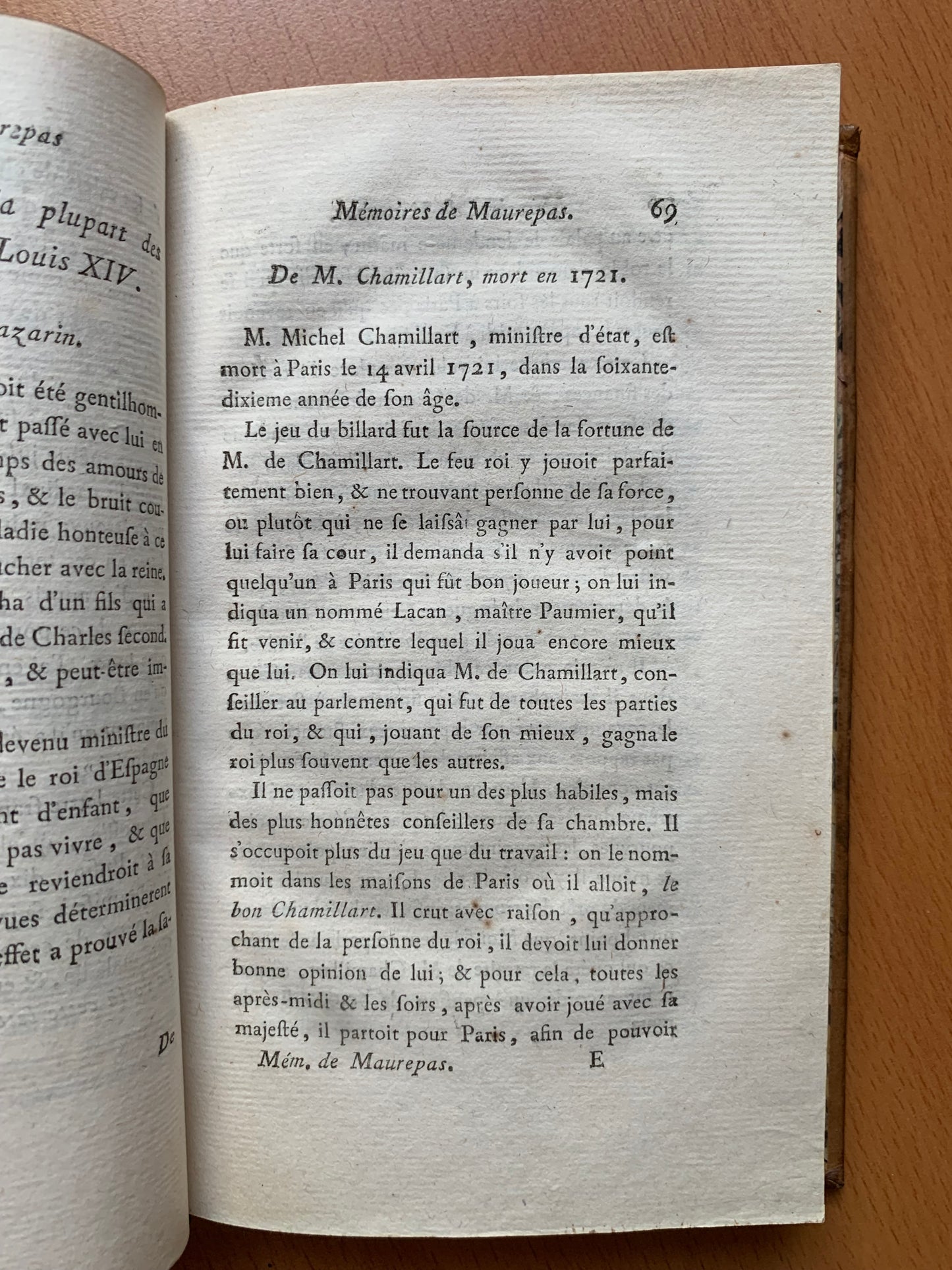 Mémoires du Comte de Maurepas - Edition originale - 1791
