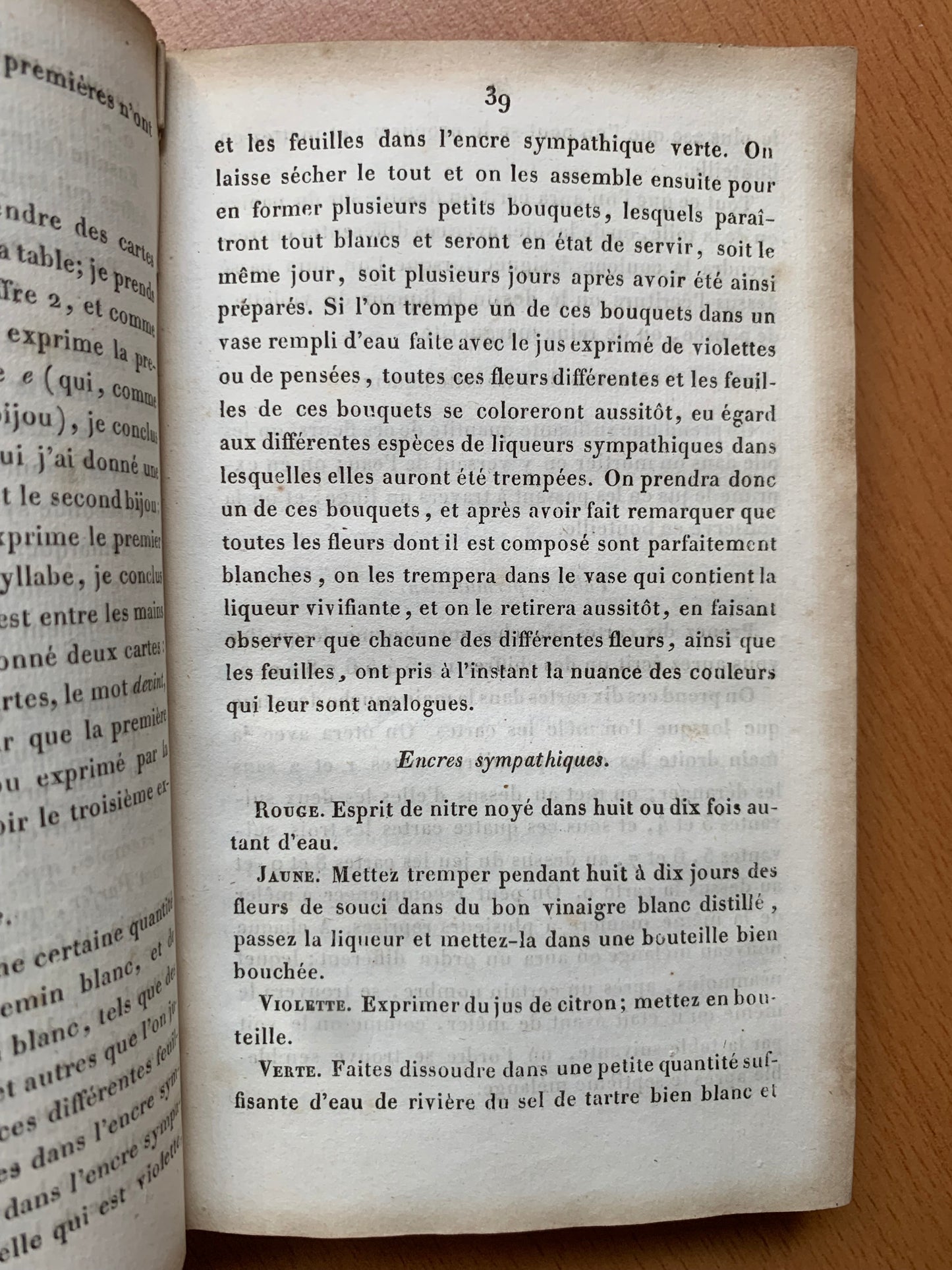 Le Magicien de société ou le Diable couleur de rose - Recueil amusant de tours de chimie, de physique, de mathématiques, d'arithmétiques et de plusieurs tours de cartes, auxquels on a joint beaucoup de jeux de société très divertissans - Comte - 1829