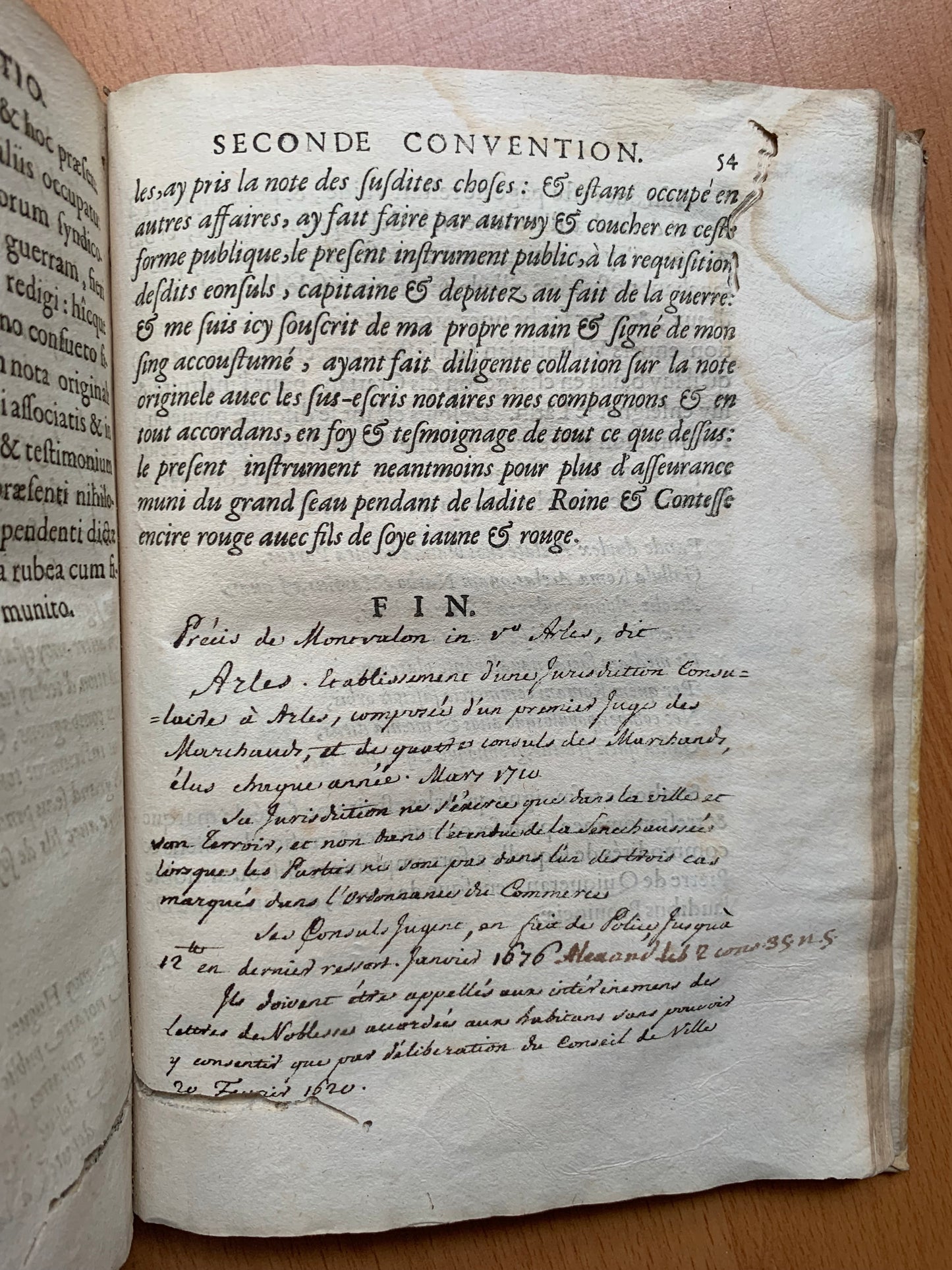 Deux Conventions entre Charles I et Louis II. Anciens contes de Provence, & et les citoyens de la ville d'Arles : contenant les libertés & réservations desdits citoyens. - 1617