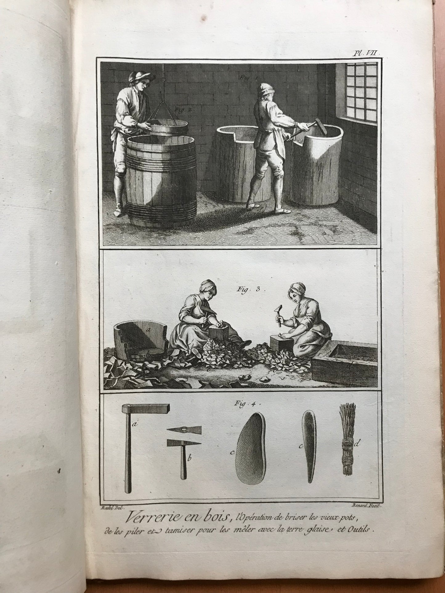 Ensemble complet des 58 planches sur la verrerie et le vitrier - Encyclopédie Diderot d'Alembert - XVIIIe