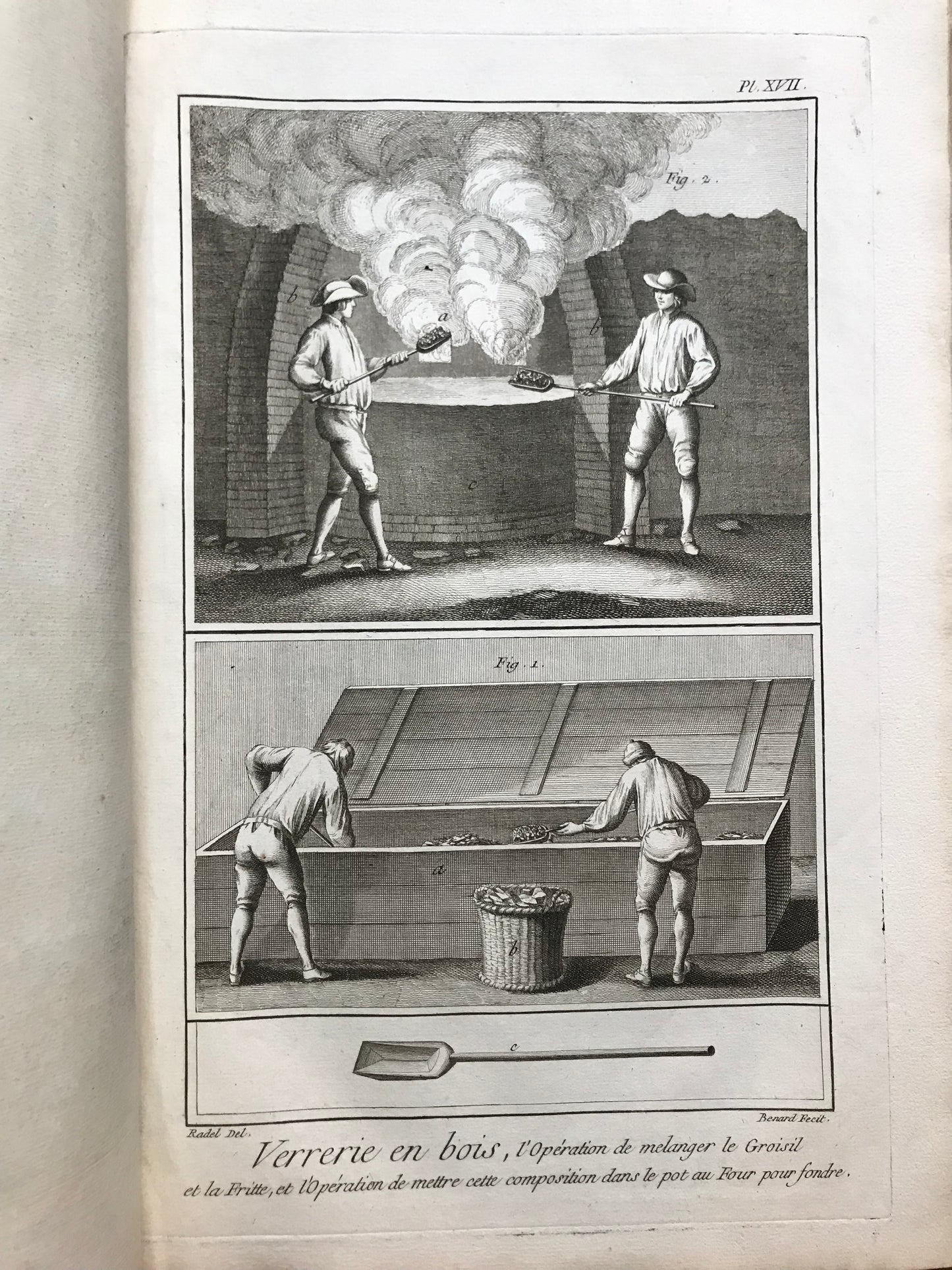 Ensemble complet des 58 planches sur la verrerie et le vitrier - Encyclopédie Diderot d'Alembert - XVIIIe