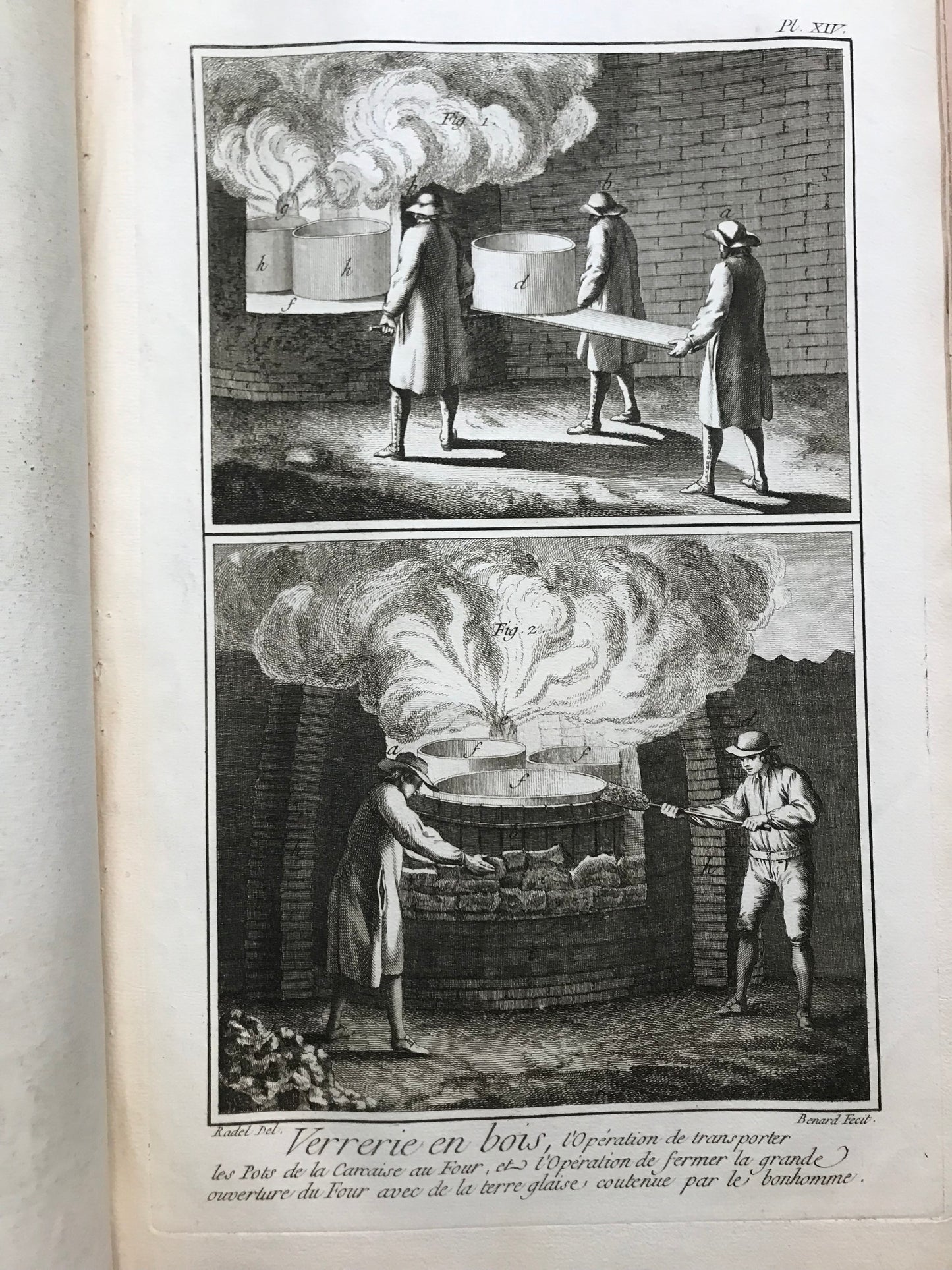 Ensemble complet des 58 planches sur la verrerie et le vitrier - Encyclopédie Diderot d'Alembert - XVIIIe