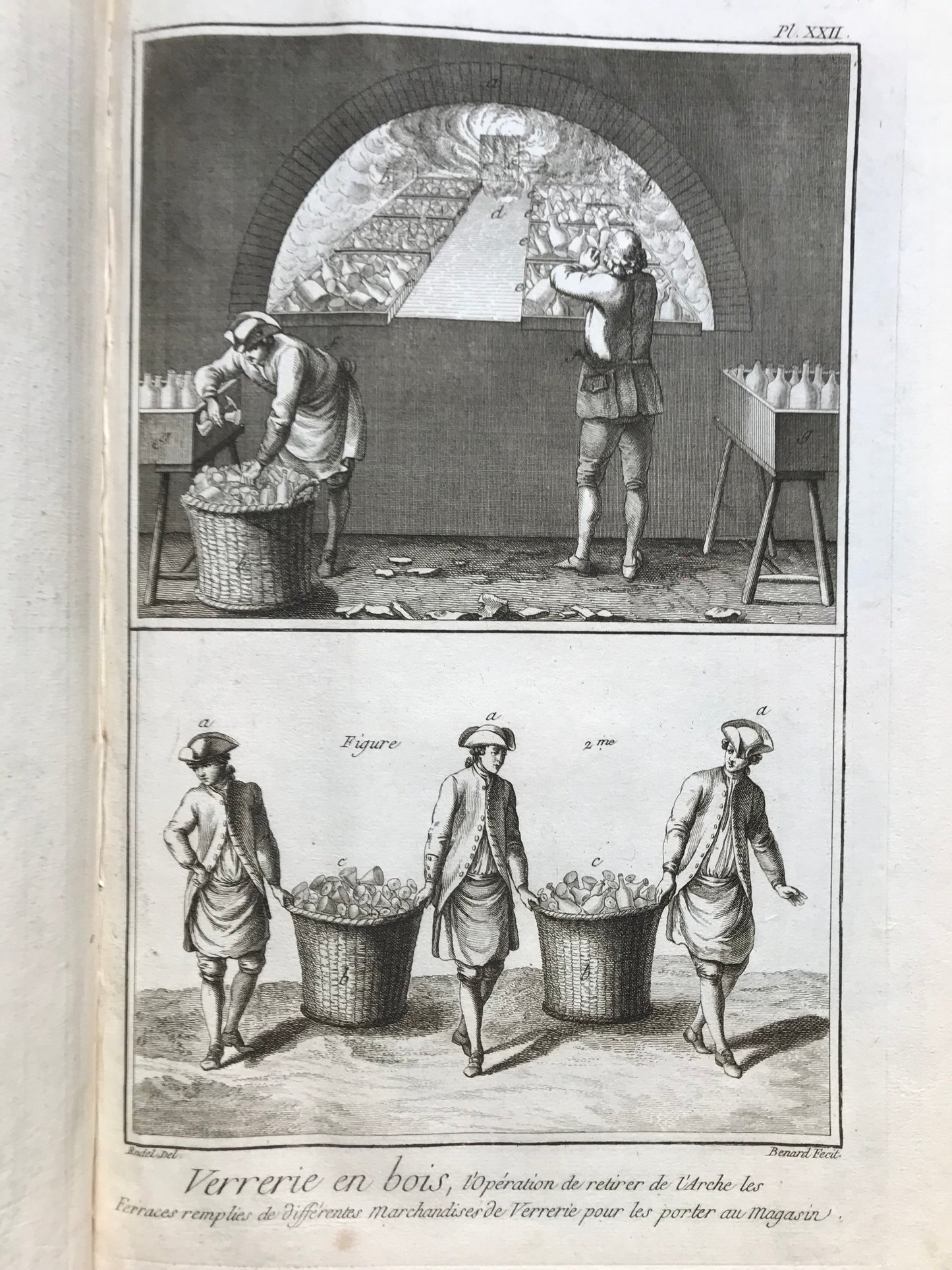 Ensemble complet des 58 planches sur la verrerie et le vitrier - Encyclopédie Diderot d'Alembert - XVIIIe