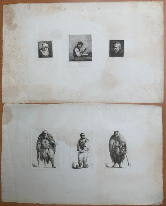 Michel Plonski - Suite de 6 gravures - Eaux fortes - Amsterdam - 1802