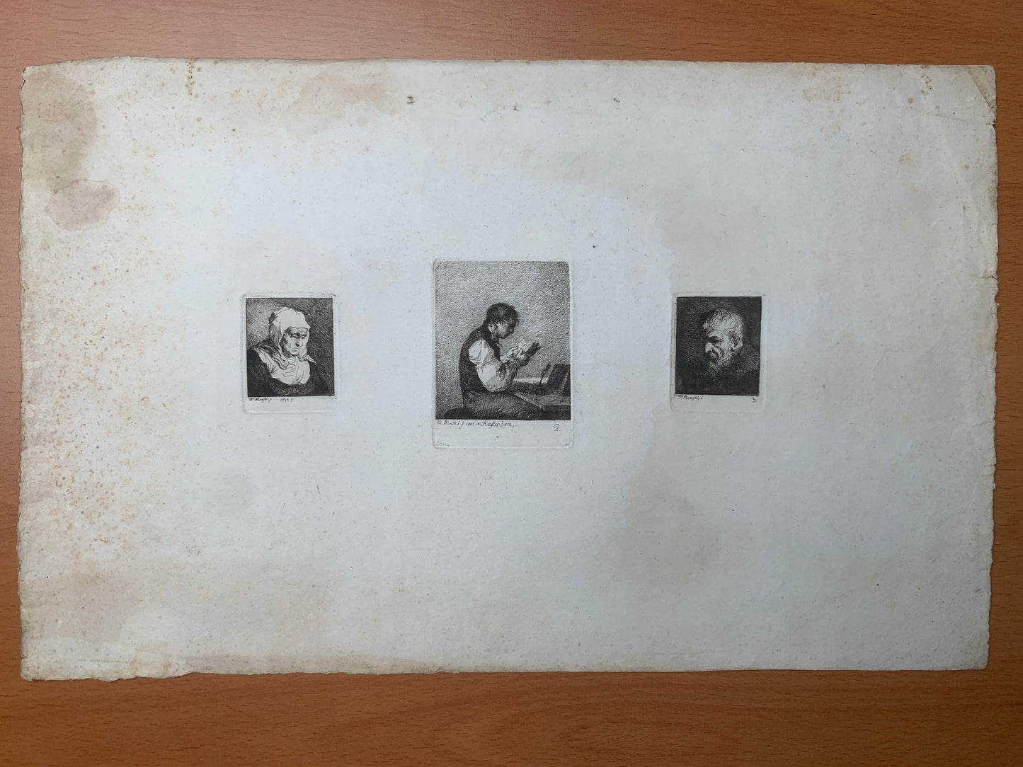 Michel Plonski - Suite de 6 gravures - Eaux fortes - Amsterdam - 1802