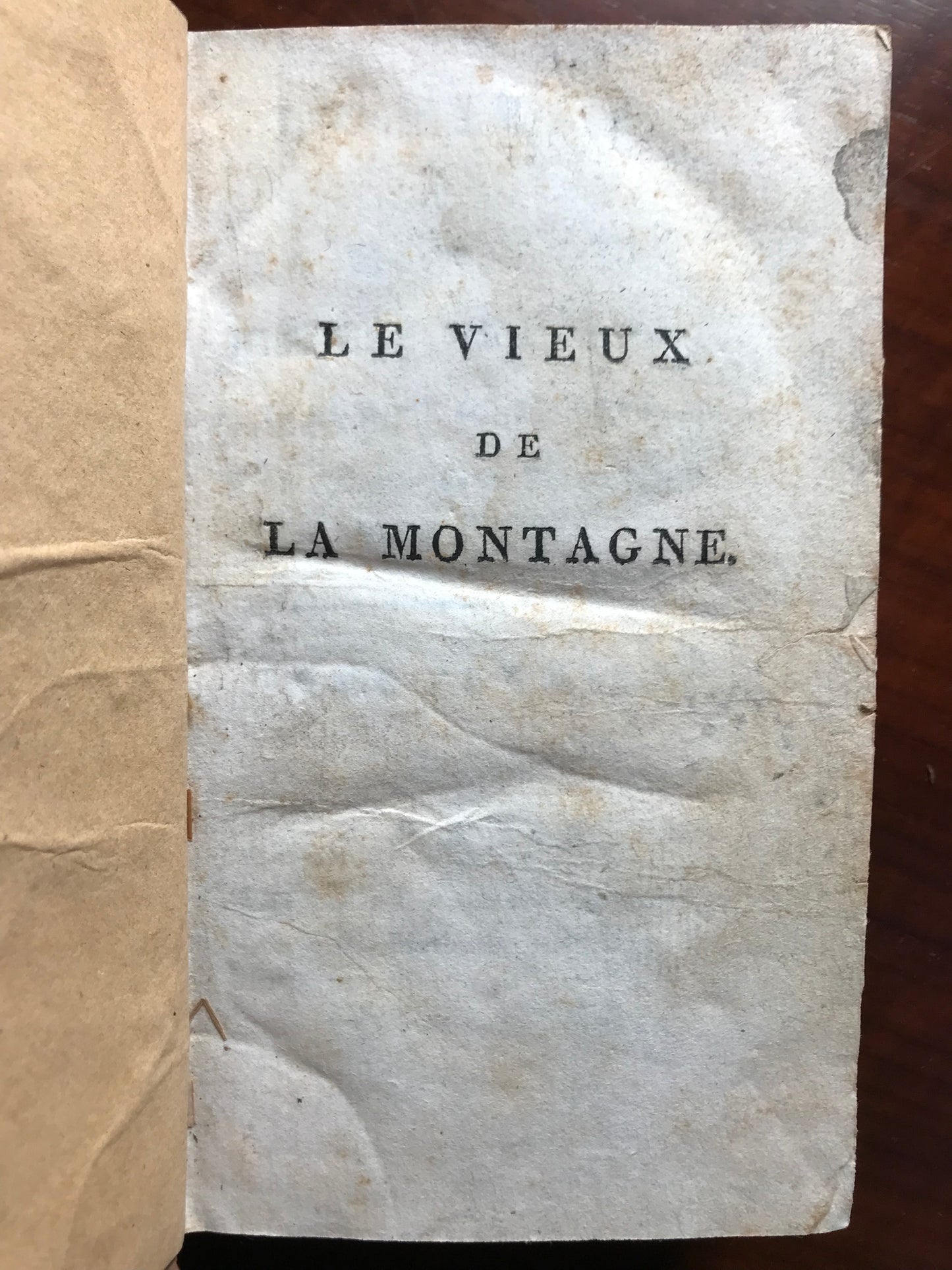 The Old Man of the Mountain - Oriental History - Translated from Arabic by the Author of the Philosophy of Nature - Jean-Baptiste-Claude Delisle de Sales - First edition of the French translation - 1799