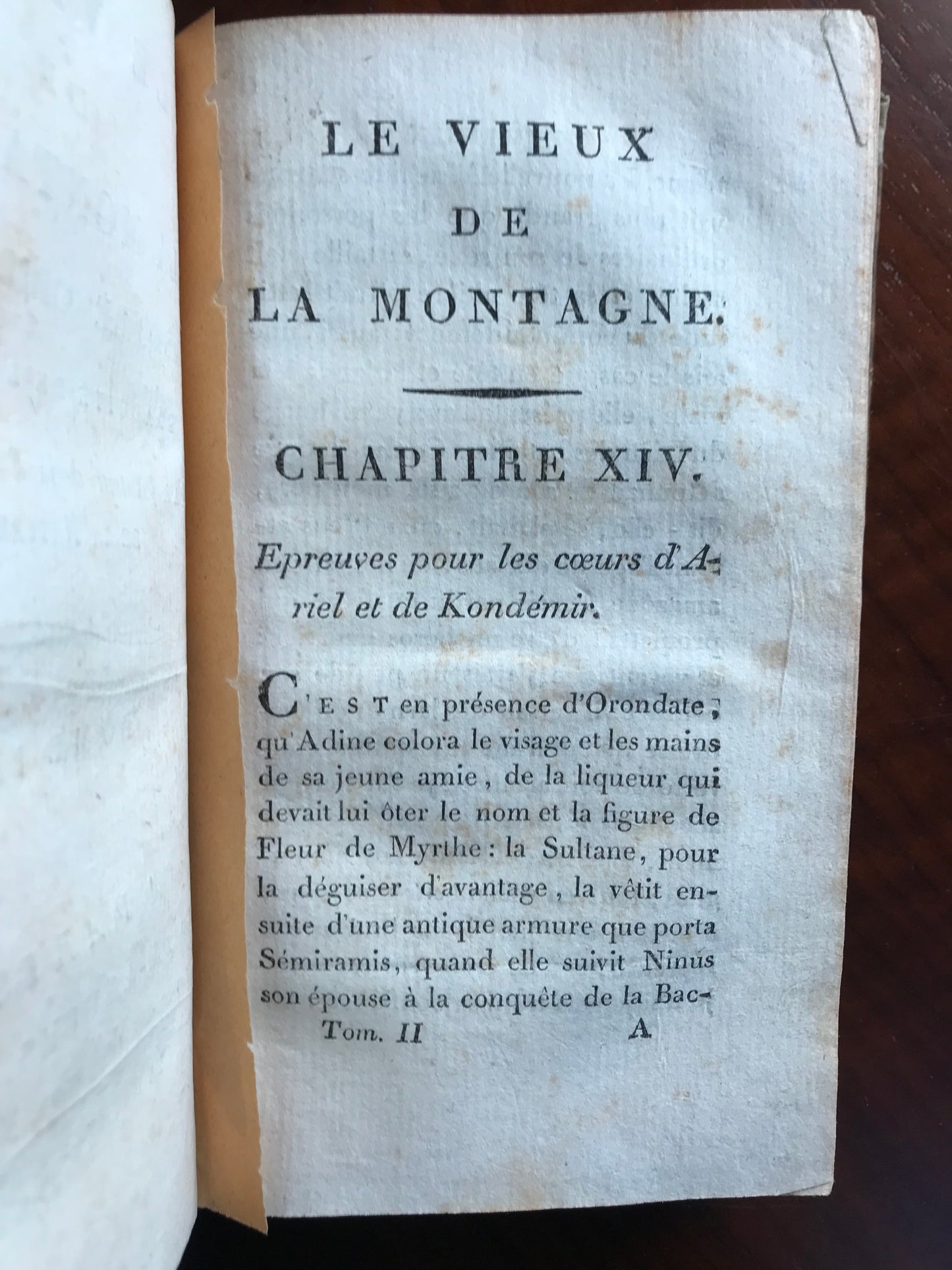 Le Vieux de la Montagne - Histoire orientale - Traduite de l'arabe par l'Auteur de la Philosophie de la Nature - Jean-Baptiste-Claude Delisle de Sales - Première édition de la traduction française - 1799