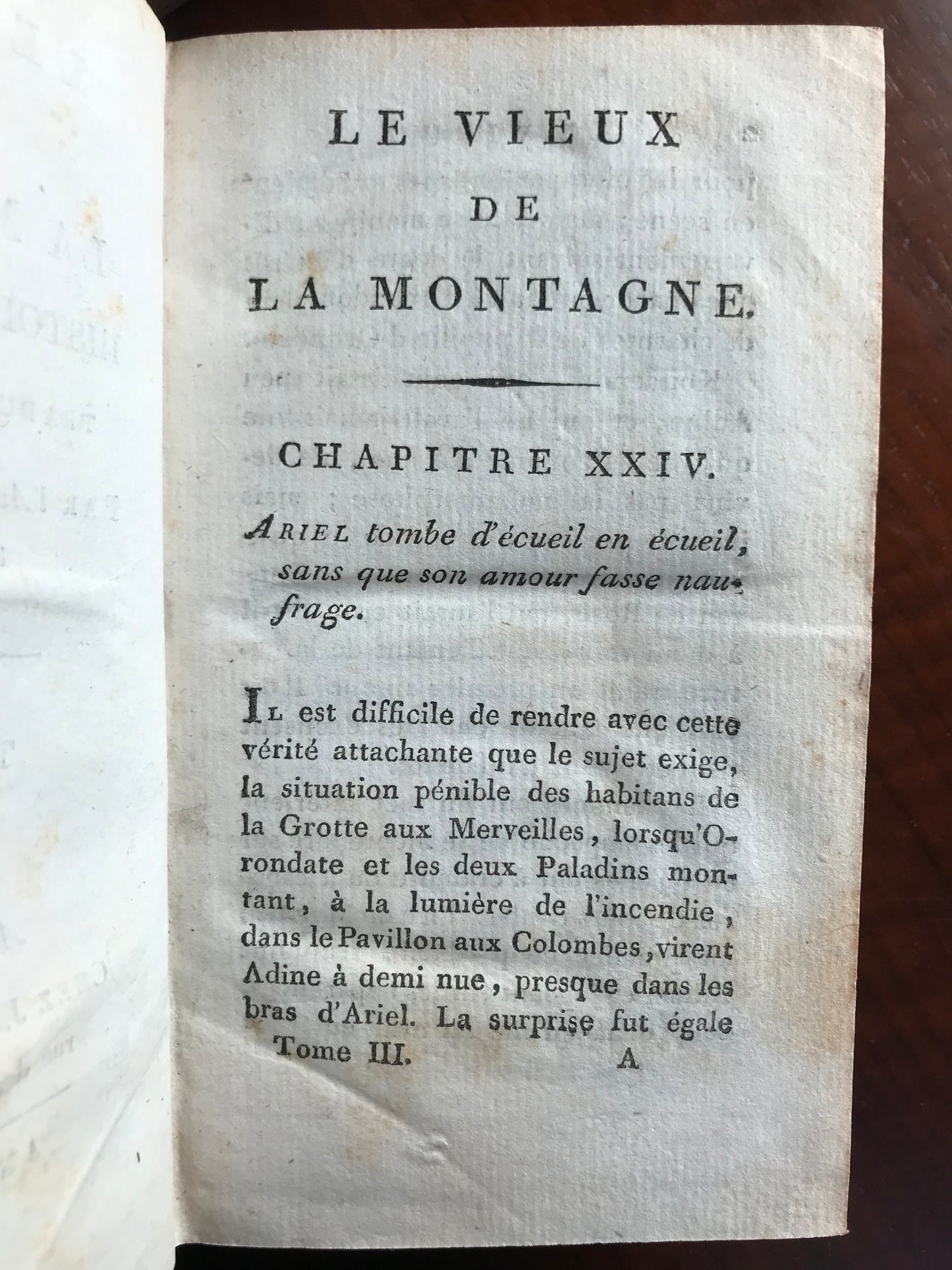 Le Vieux de la Montagne - Histoire orientale - Traduite de l'arabe par l'Auteur de la Philosophie de la Nature - Jean-Baptiste-Claude Delisle de Sales - Première édition de la traduction française - 1799