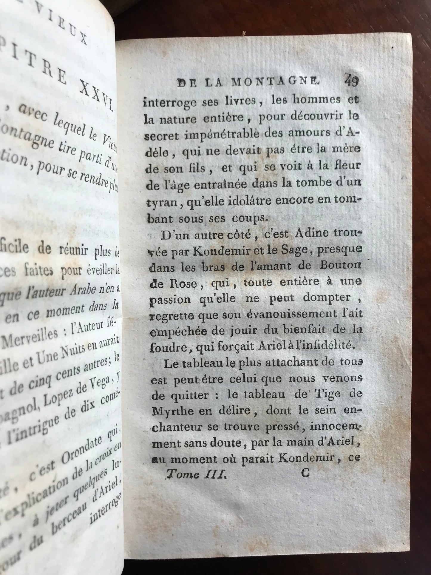 Le Vieux de la Montagne - Histoire orientale - Traduite de l'arabe par l'Auteur de la Philosophie de la Nature - Jean-Baptiste-Claude Delisle de Sales - Première édition de la traduction française - 1799