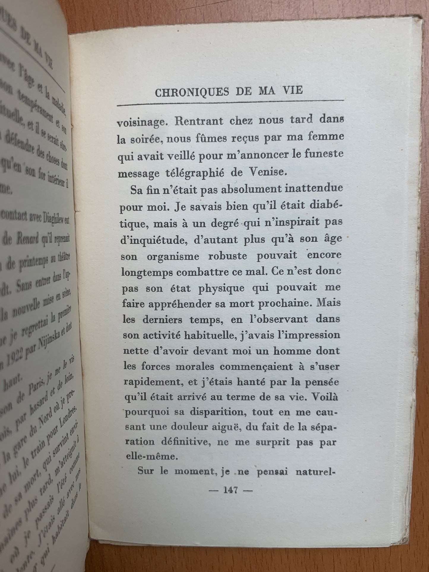 Chroniques de ma vie - Igor Strawinsky - 1935