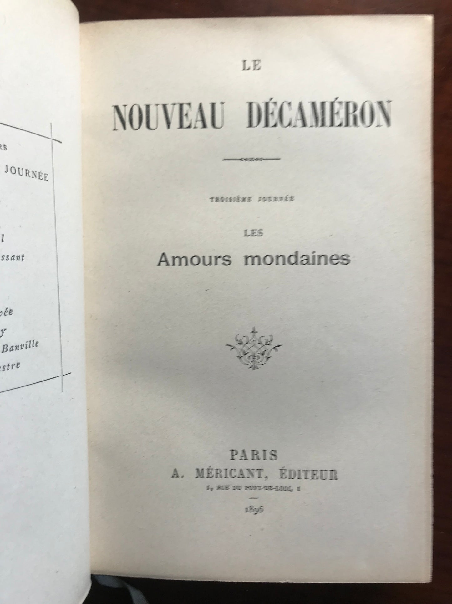 Le nouveau Décaméron - Mérican - Exemplaire sur Japon - 1896