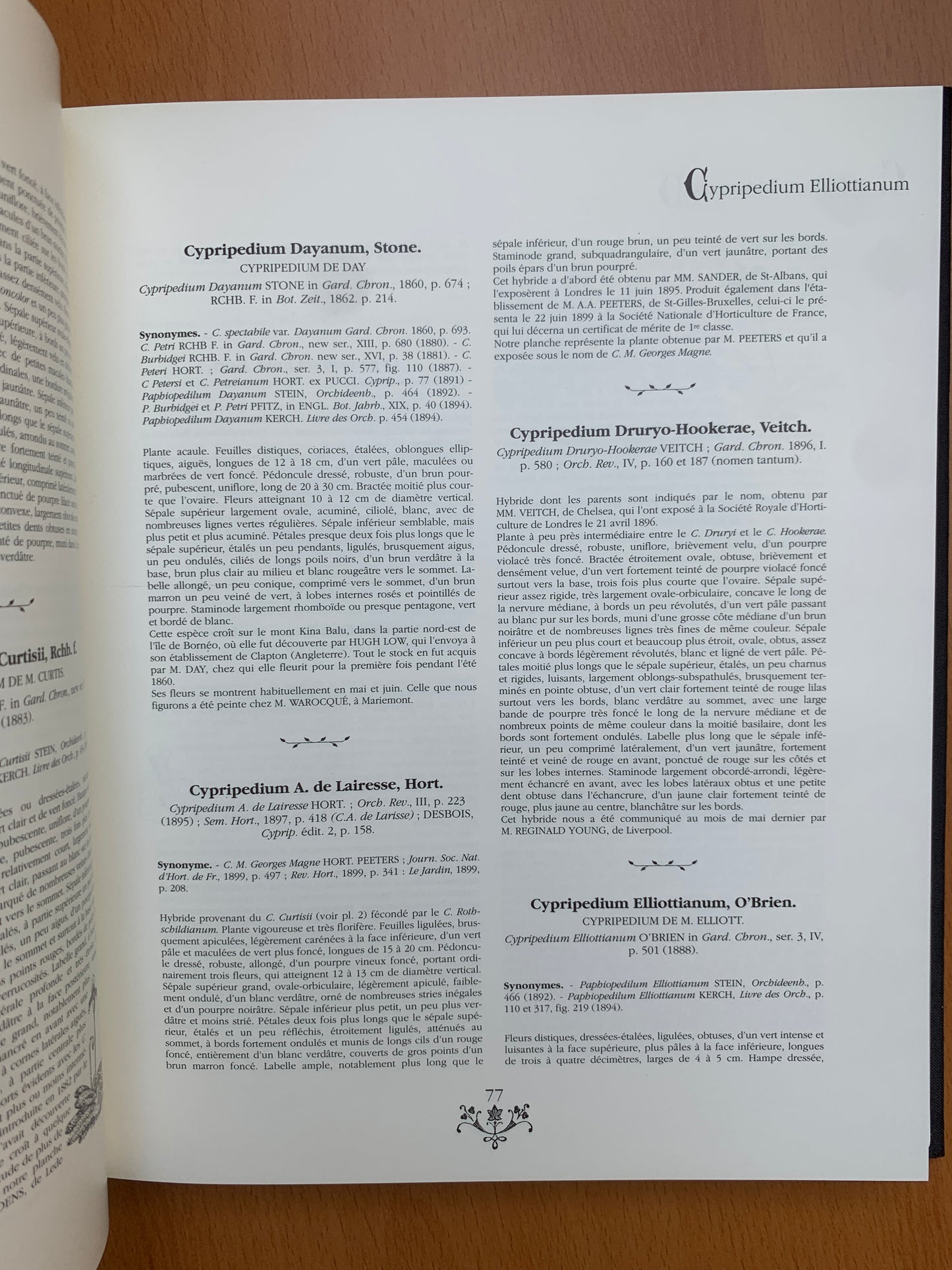 Orchidées - Dictionnaire iconographique - Cogniaux et Goossens - 1990