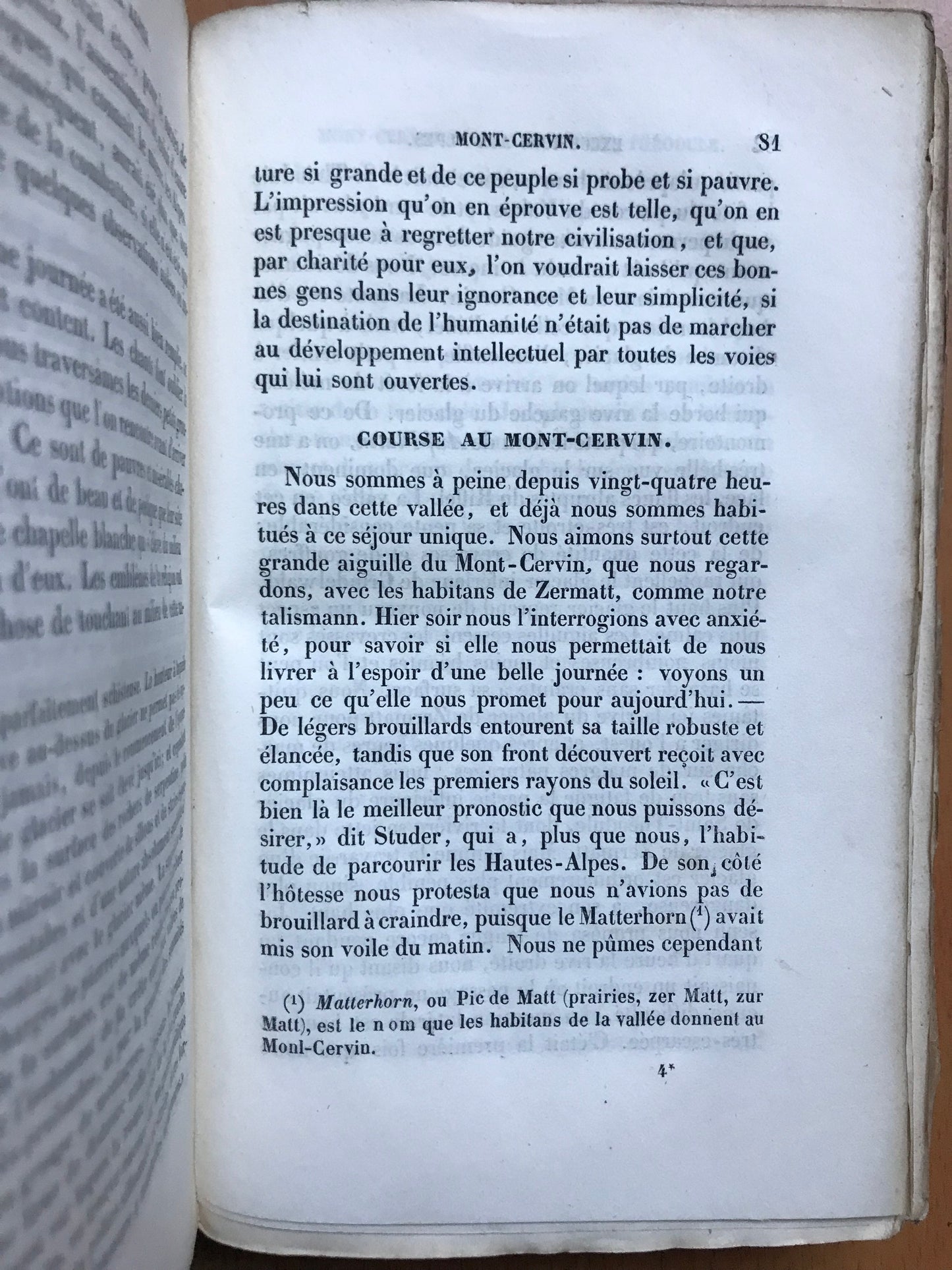 Excursions et séjours dans les glaciers et les hautes régions des Alpes de M. Agassiz et de ses compagnons de voyage - Edouard Desor - Edition originale - 1844
