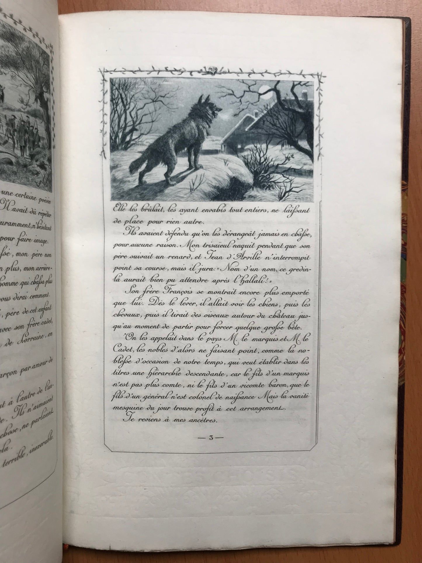 Le Loup - Histoire de chasse - Guy de Maupassant - Contes choisis publiés par les Bibliophiles Contemporains - 1891