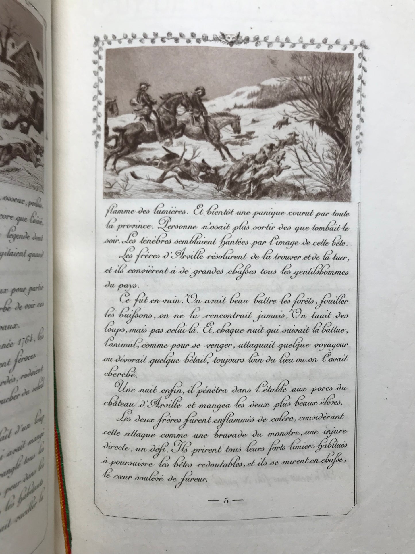 Le Loup - Histoire de chasse - Guy de Maupassant - Contes choisis publiés par les Bibliophiles Contemporains - 1891