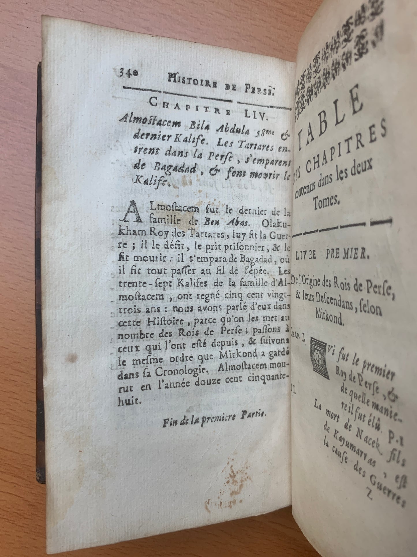 Voyage de Texeira ou l'Histoire des Rois de Perse - Tome 1 - 1681