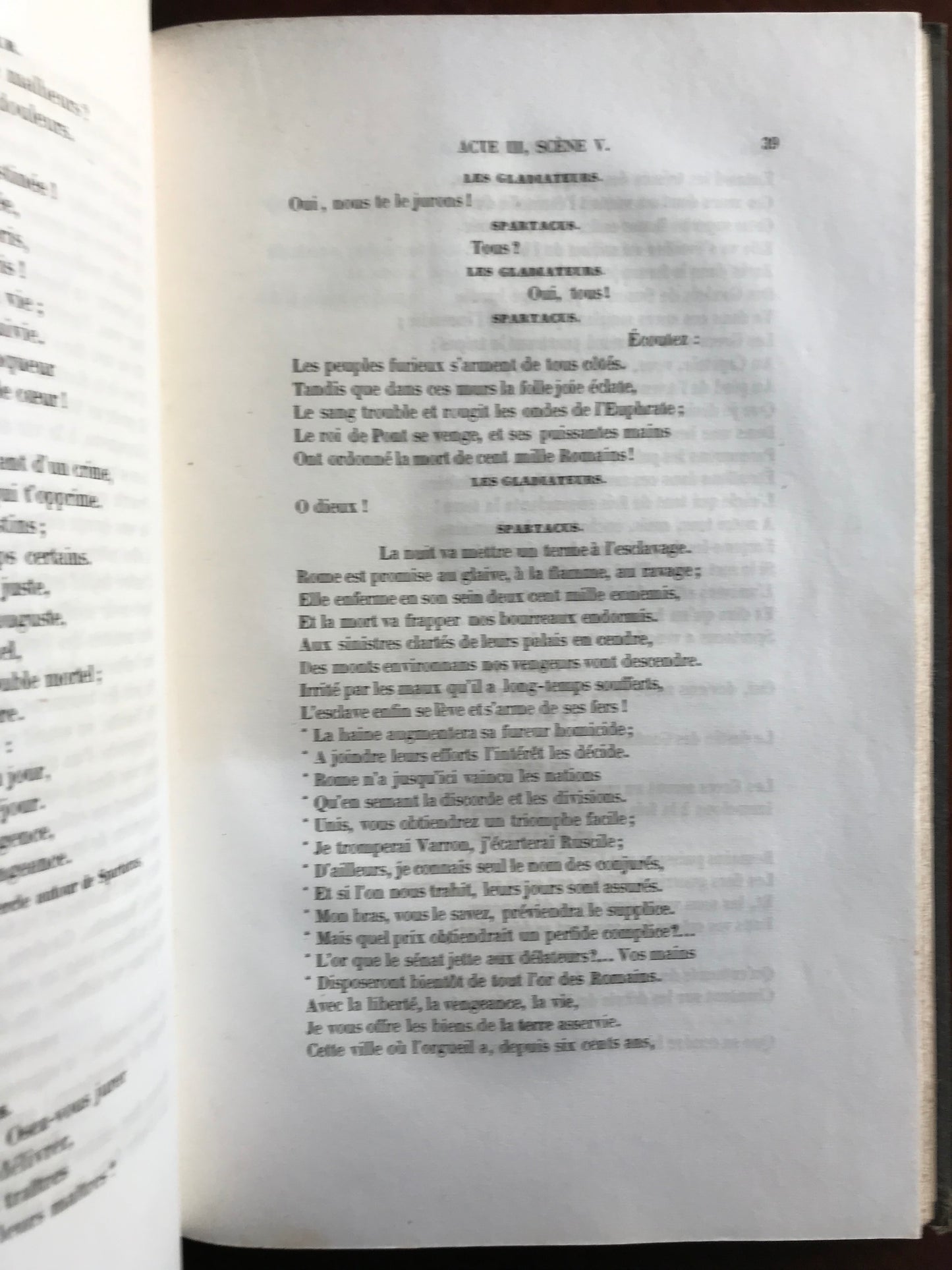 Spartacus - Hippolyte Magen (d'Agen) - Envoi autographe - Edition originale - 1847