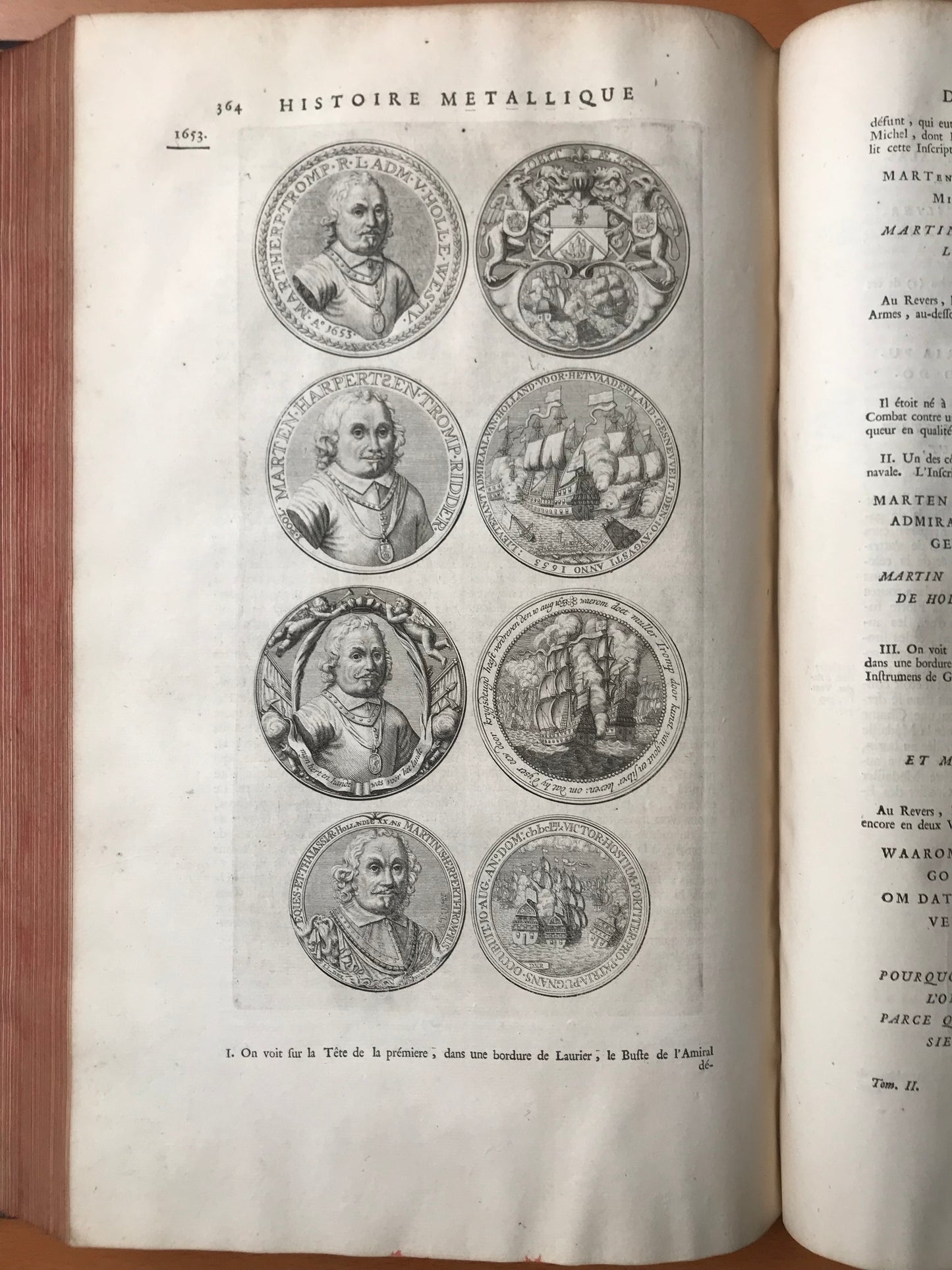 Histoire métallique des XVII provinces de Pays-Bas - Depuis l'abdication de Charles-Quint jusqu'à la paix de Bade en 1716 - Première édition française traduite du hollandois de monsieur Gerard Van Loon - Reliure aux Armes du Chancelier d'Aguesseau - 1732