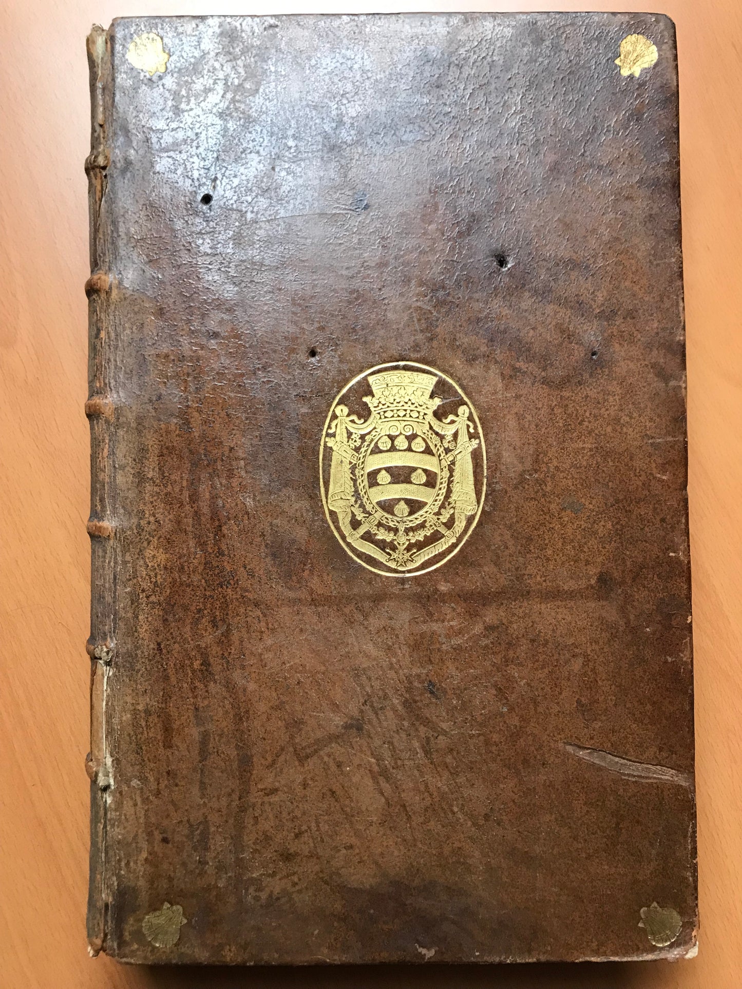 Metallic history of the 17th provinces of the Netherlands - From the abdication of Charles V to the peace of Baden in 1716 - First French edition translated from the Dutch of Mr. Gerard Van Loon - Binding with the Arms of Chancellor d'Aguesseau - 1732