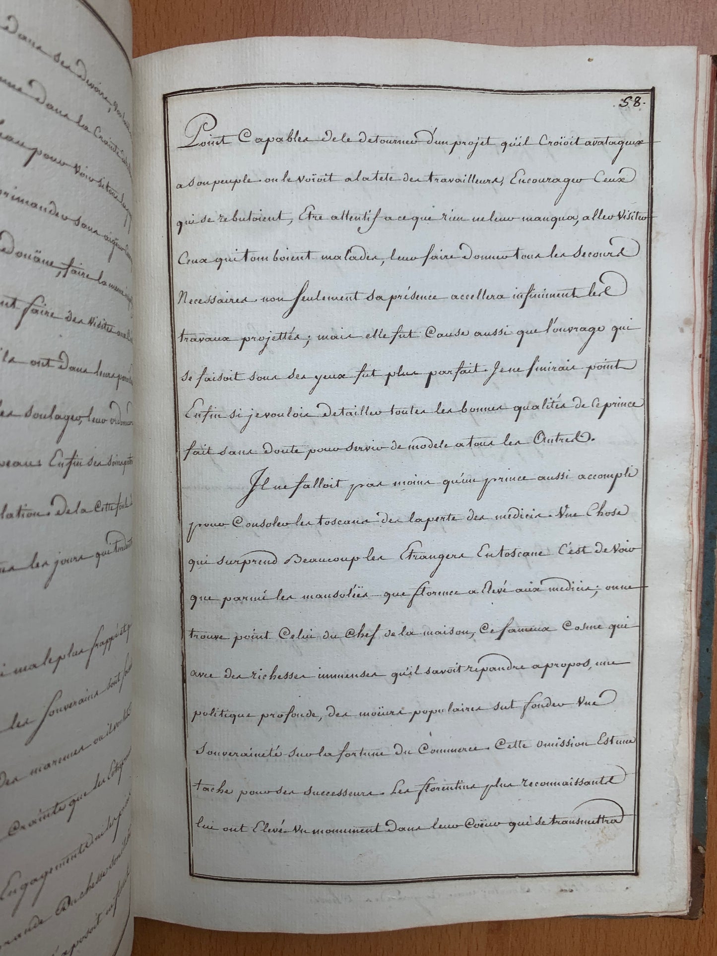 Manuscrit - Itinéraire historique pour servir au voyage en Italie - c 1700