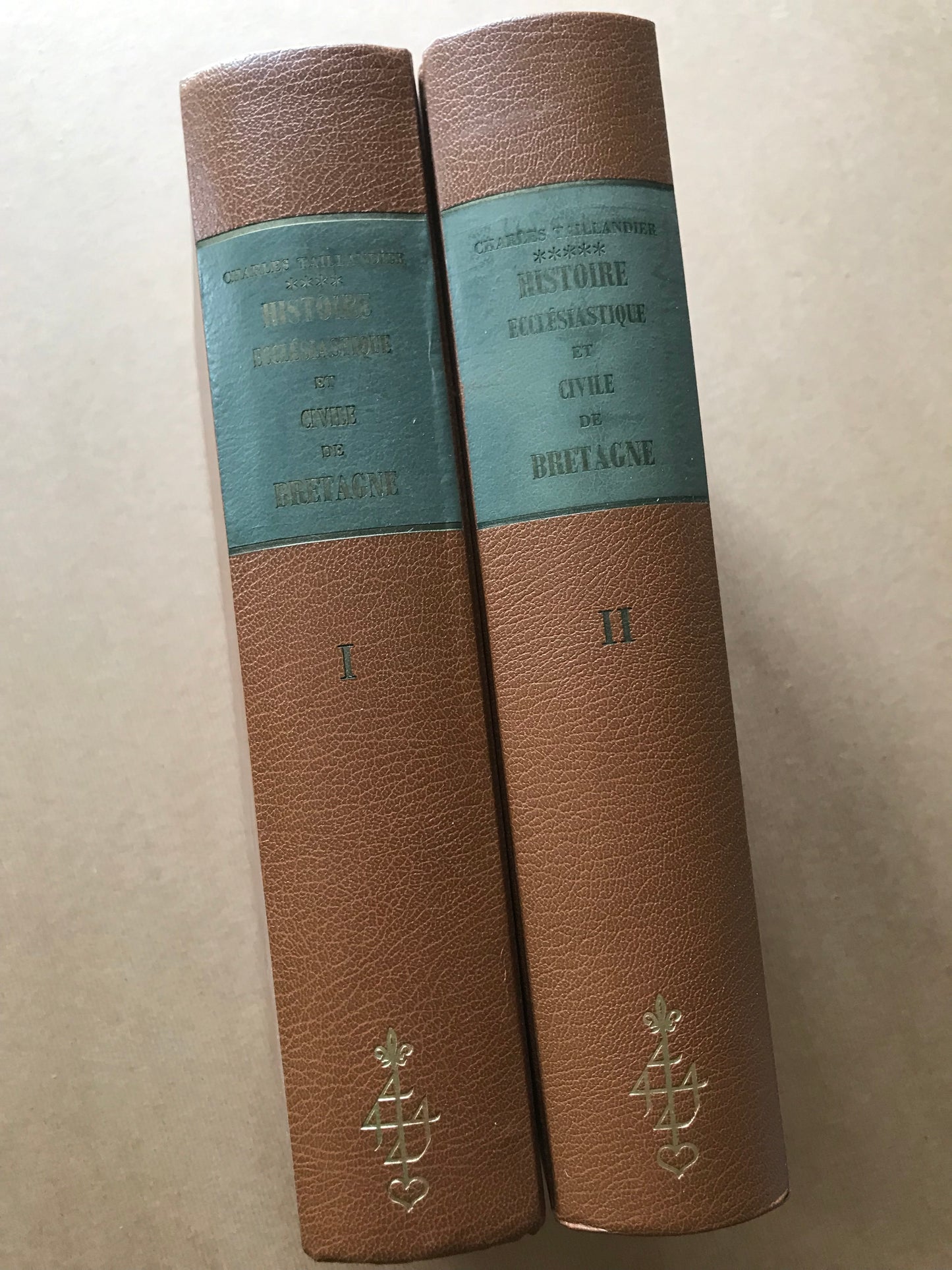 Histoire ecclésiastique et civile de Bretagne et Mémoires pour servir de preuves à l'Histoire ecclésiastique et civile de Bretagne - Dom Pierre-Hyacinthe Morice - 1974