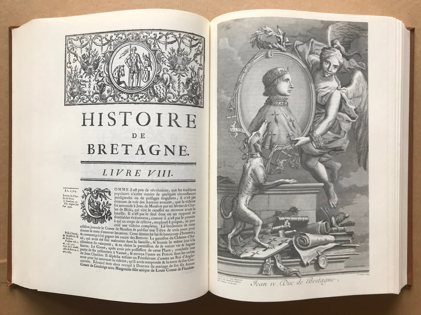Histoire ecclésiastique et civile de Bretagne et Mémoires pour servir de preuves à l'Histoire ecclésiastique et civile de Bretagne - Dom Pierre-Hyacinthe Morice - 1974