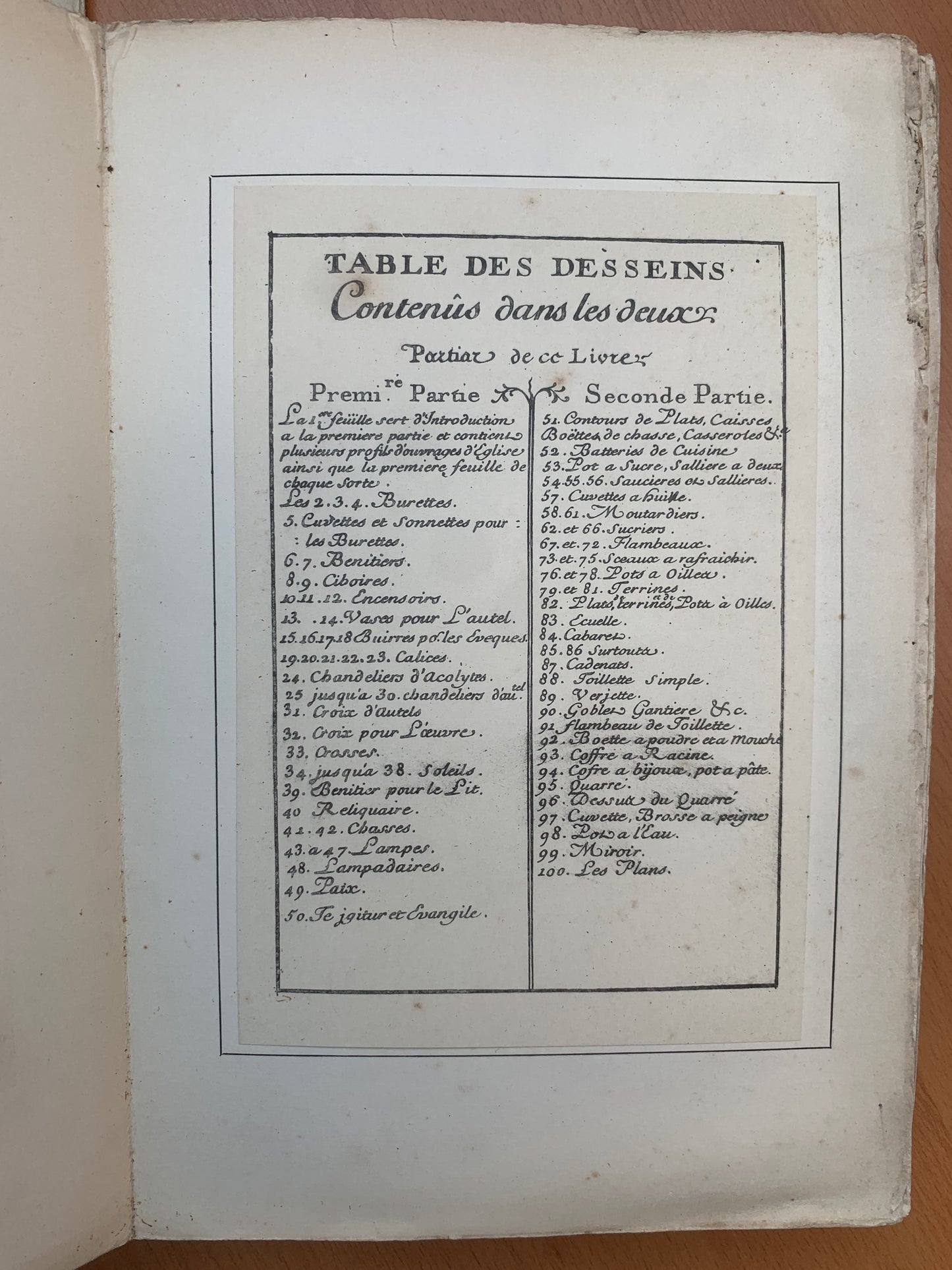 Eléments d'Orfèvrerie - Divisés en deux parties de cinquante feuilles chacune composés par Pierre Germain - 1889