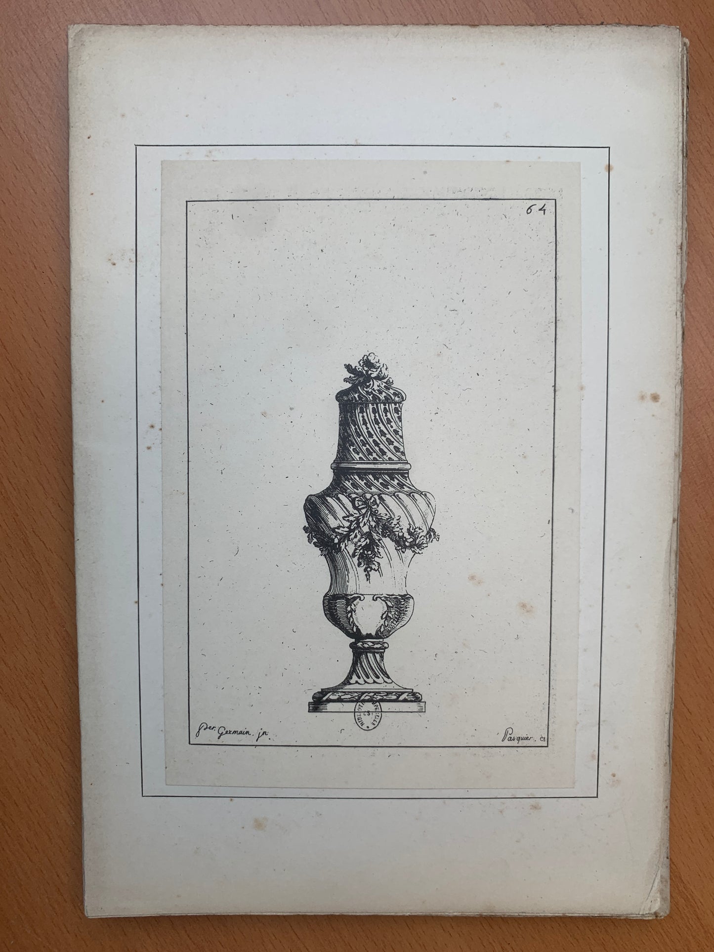 Eléments d'Orfèvrerie - Divisés en deux parties de cinquante feuilles chacune composés par Pierre Germain - 1889