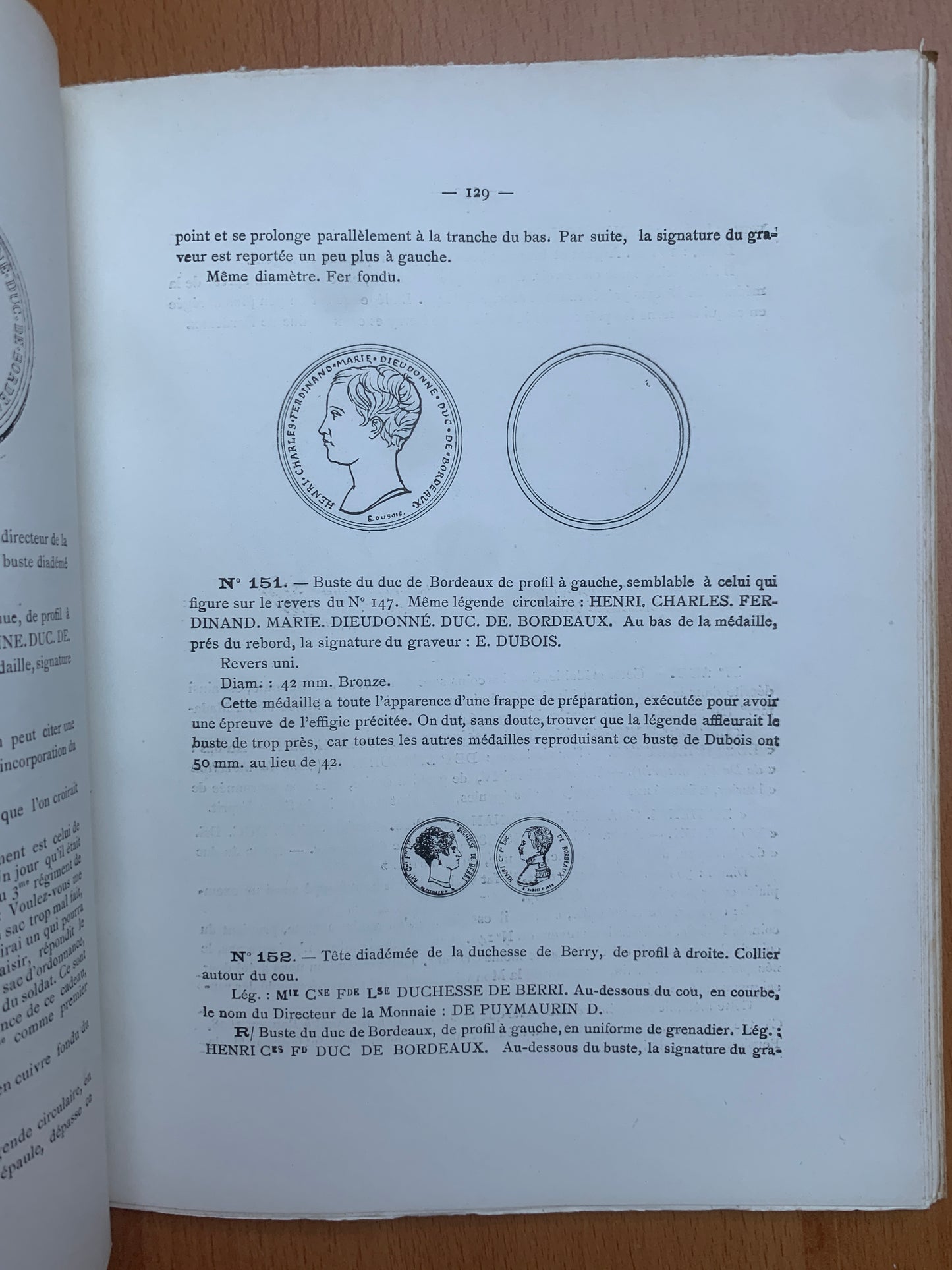Histoire numismatique du Comte de Chambord - Bauquier et Cavalier - 1912