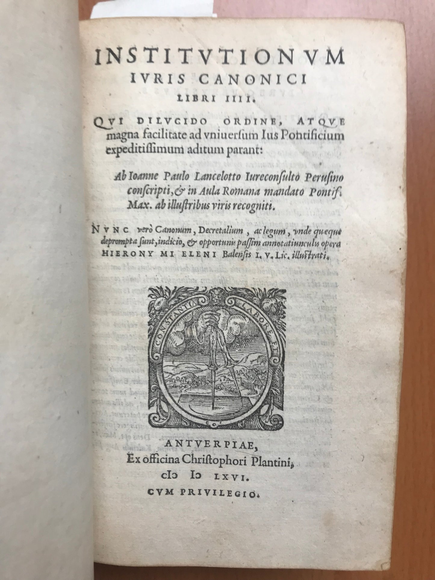 Recueil de 5 ouvrages XVIème édités par Christophori Plantini