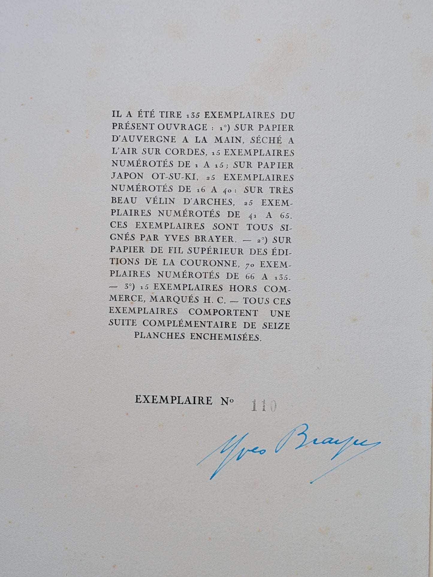 Lettre de Madrid - Les combats de Taureaux - Prosper Mérimée - Yves Brayer 1945