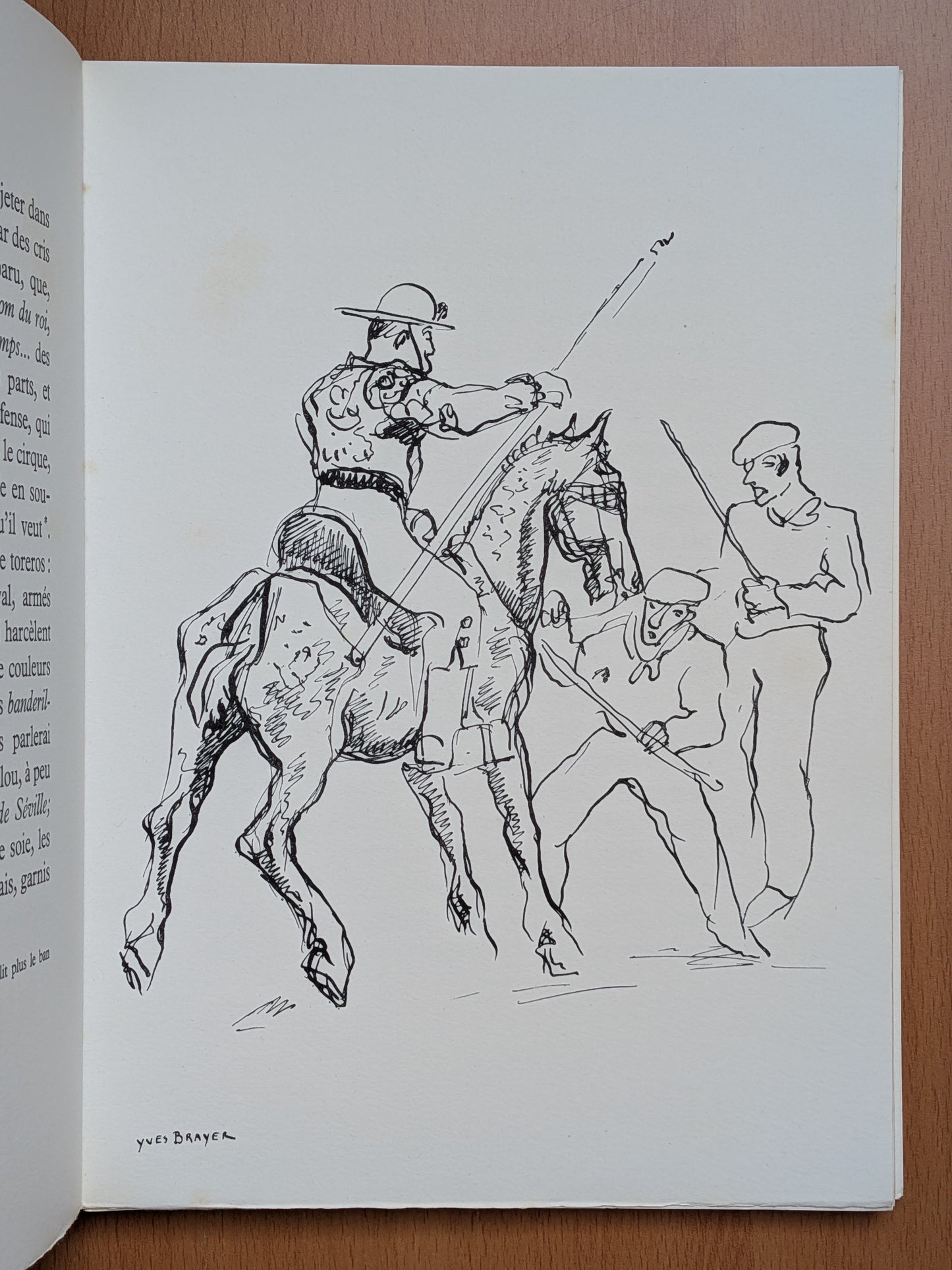 Lettre de Madrid - Les combats de Taureaux - Prosper Mérimée - Yves Brayer 1945