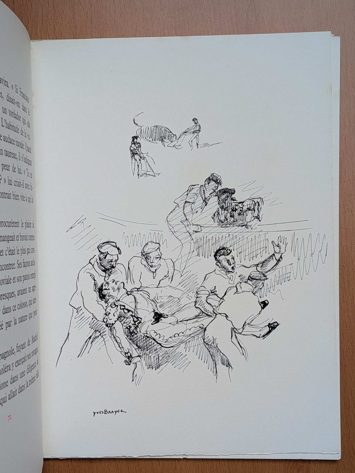 Lettre de Madrid - Les combats de Taureaux - Prosper Mérimée - Yves Brayer 1945