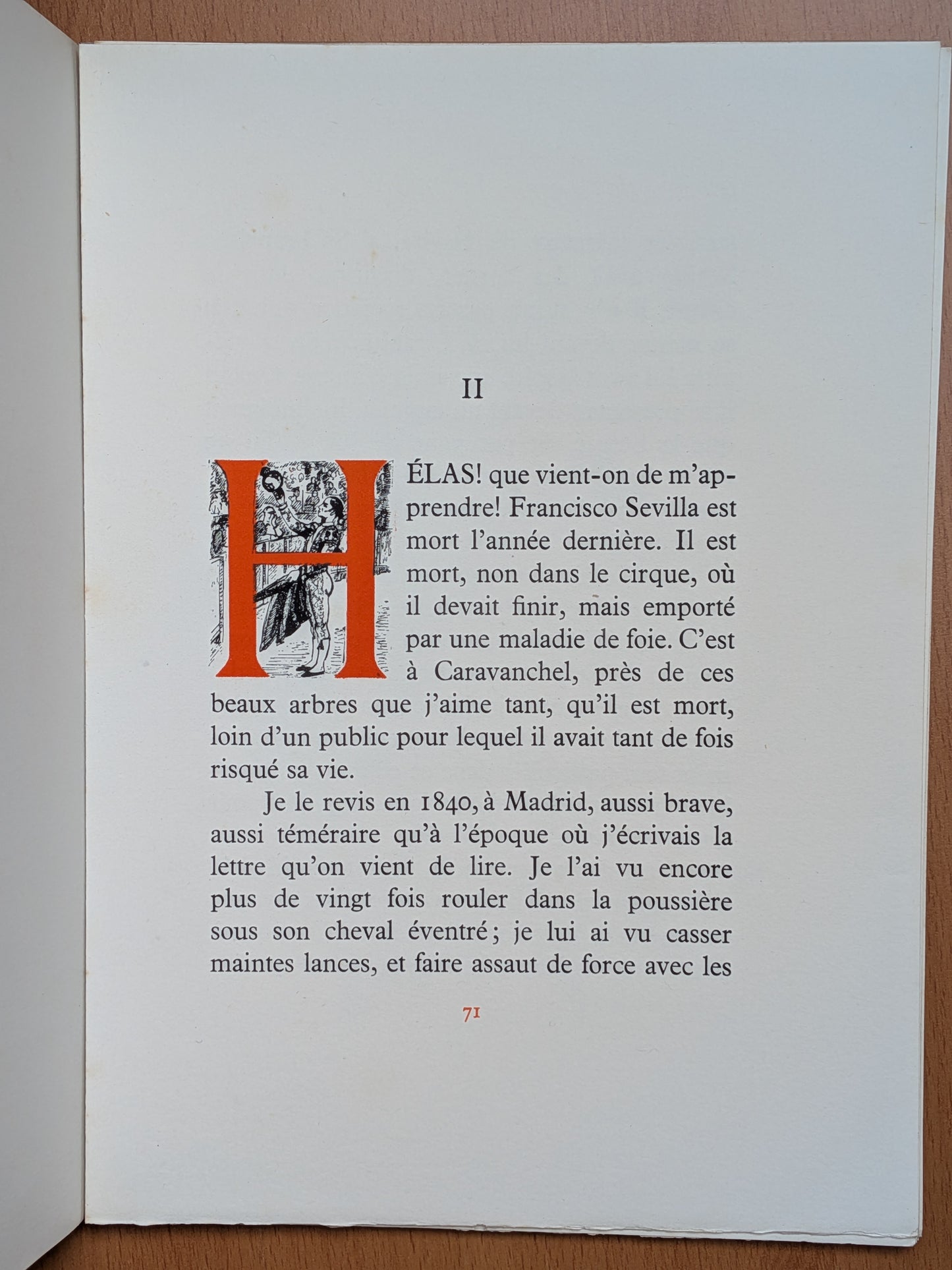 Lettre de Madrid - Les combats de Taureaux - Prosper Mérimée - Yves Brayer 1945