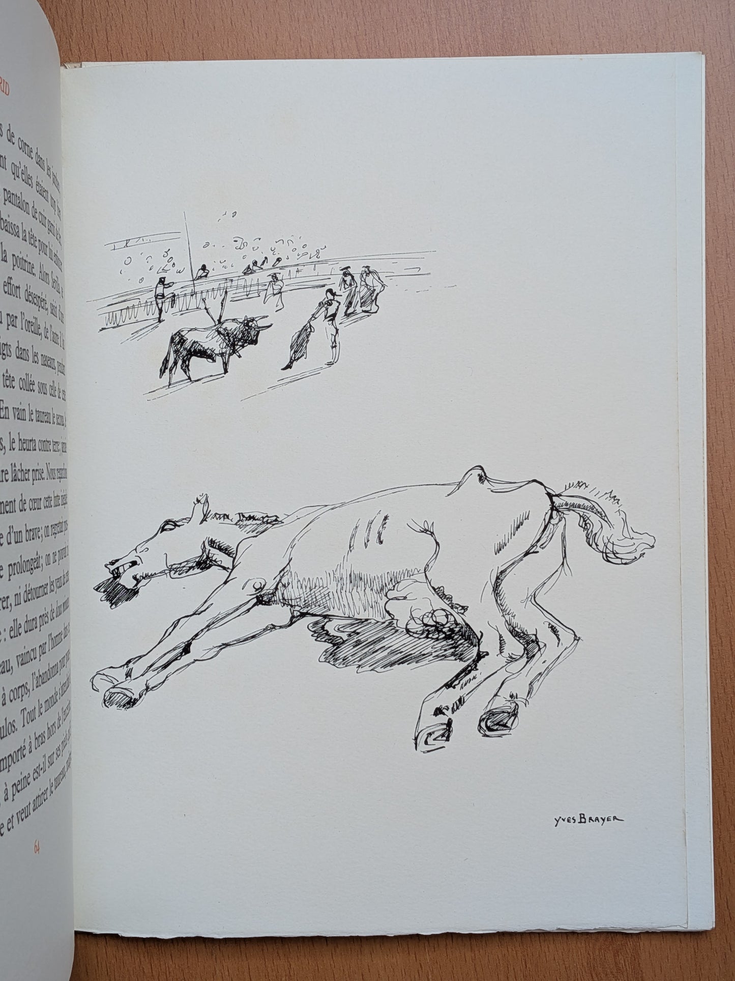 Lettre de Madrid - Les combats de Taureaux - Prosper Mérimée - Yves Brayer 1945