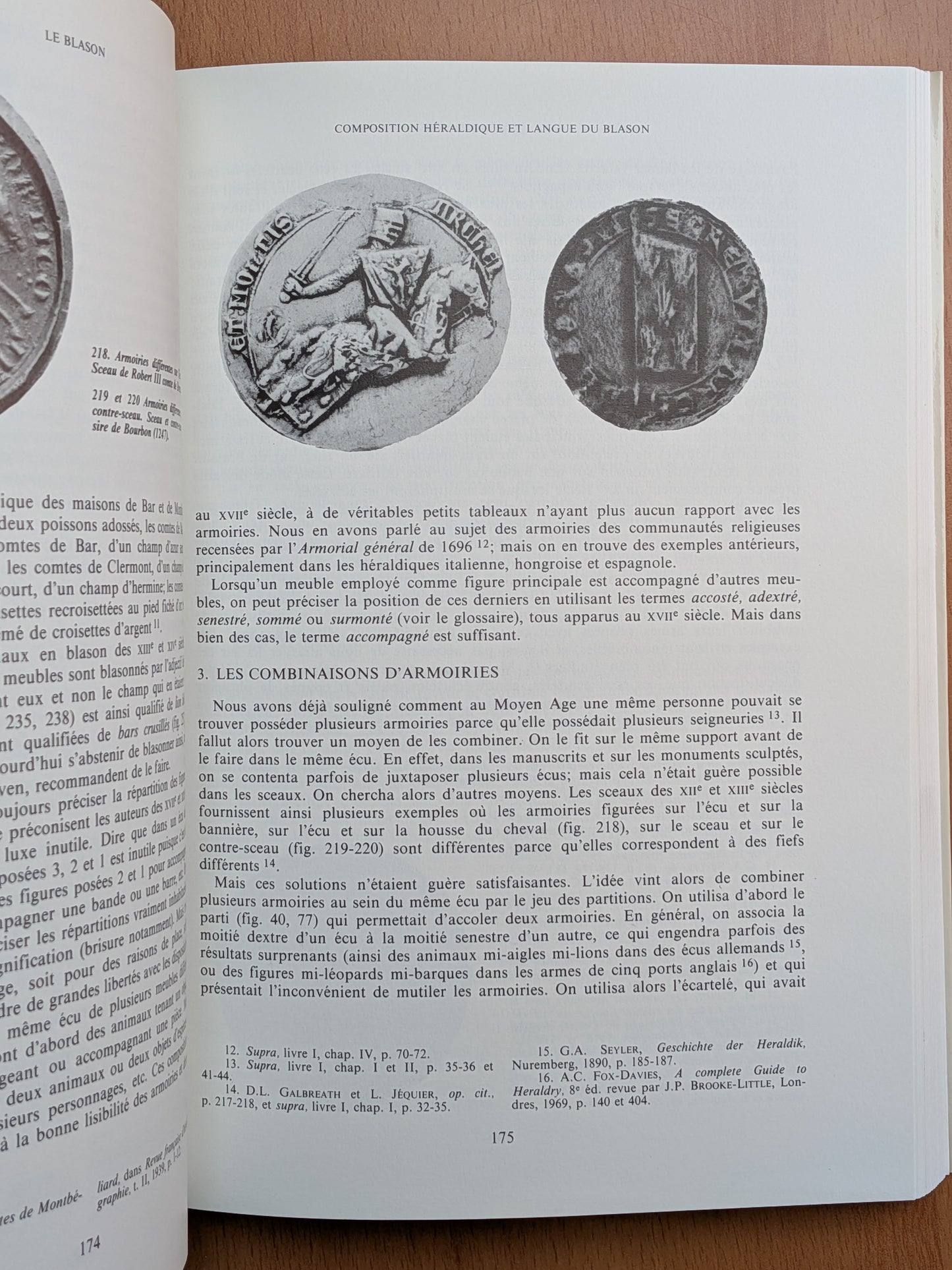 Traité d'Héraldique - Michel Pastoureau - Grands manuels Picard - 1979