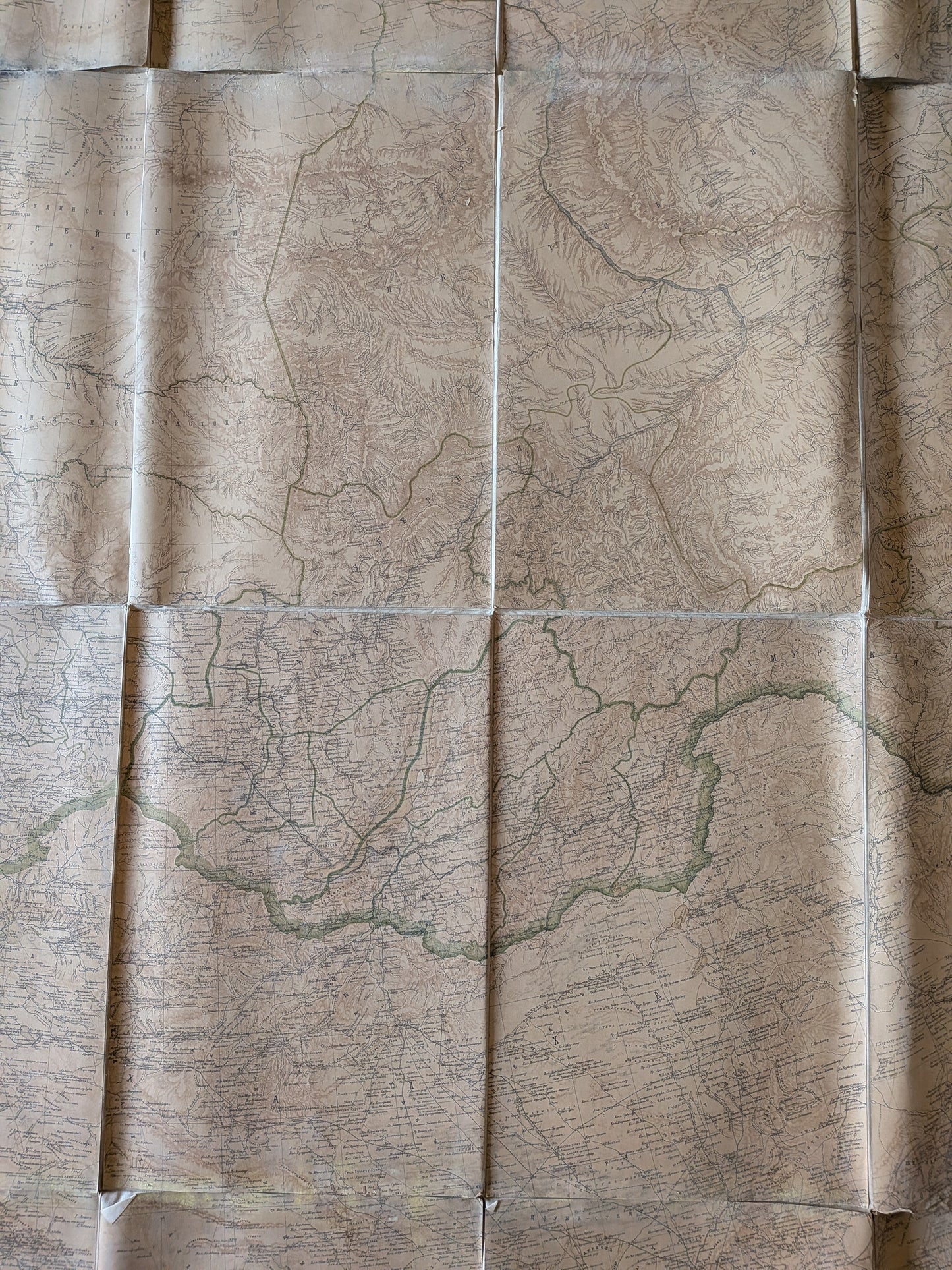 Sibérie - Carte de la Russie Asiatique - Карта Азіятской Россіи с прилегающими к ней владѣниями - Bolshev - 1894