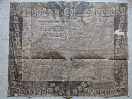 L'Empire d'Allemagne - Dressée et dédiée à Monseigneur le Dauphin par Nicolas de Fer, Géographe de sa Majesté catolique et de Monseigneur le Dauphin - 1723