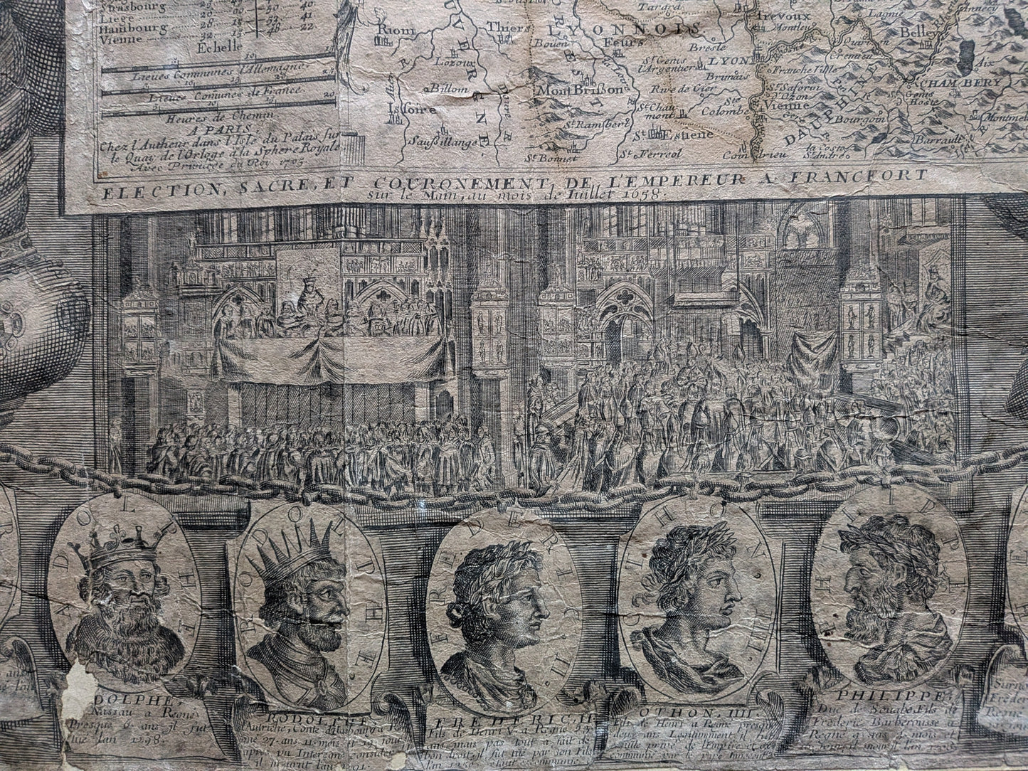 L'Empire d'Allemagne - Dressée et dédiée à Monseigneur le Dauphin par Nicolas de Fer, Géographe de sa Majesté catolique et de Monseigneur le Dauphin - 1723