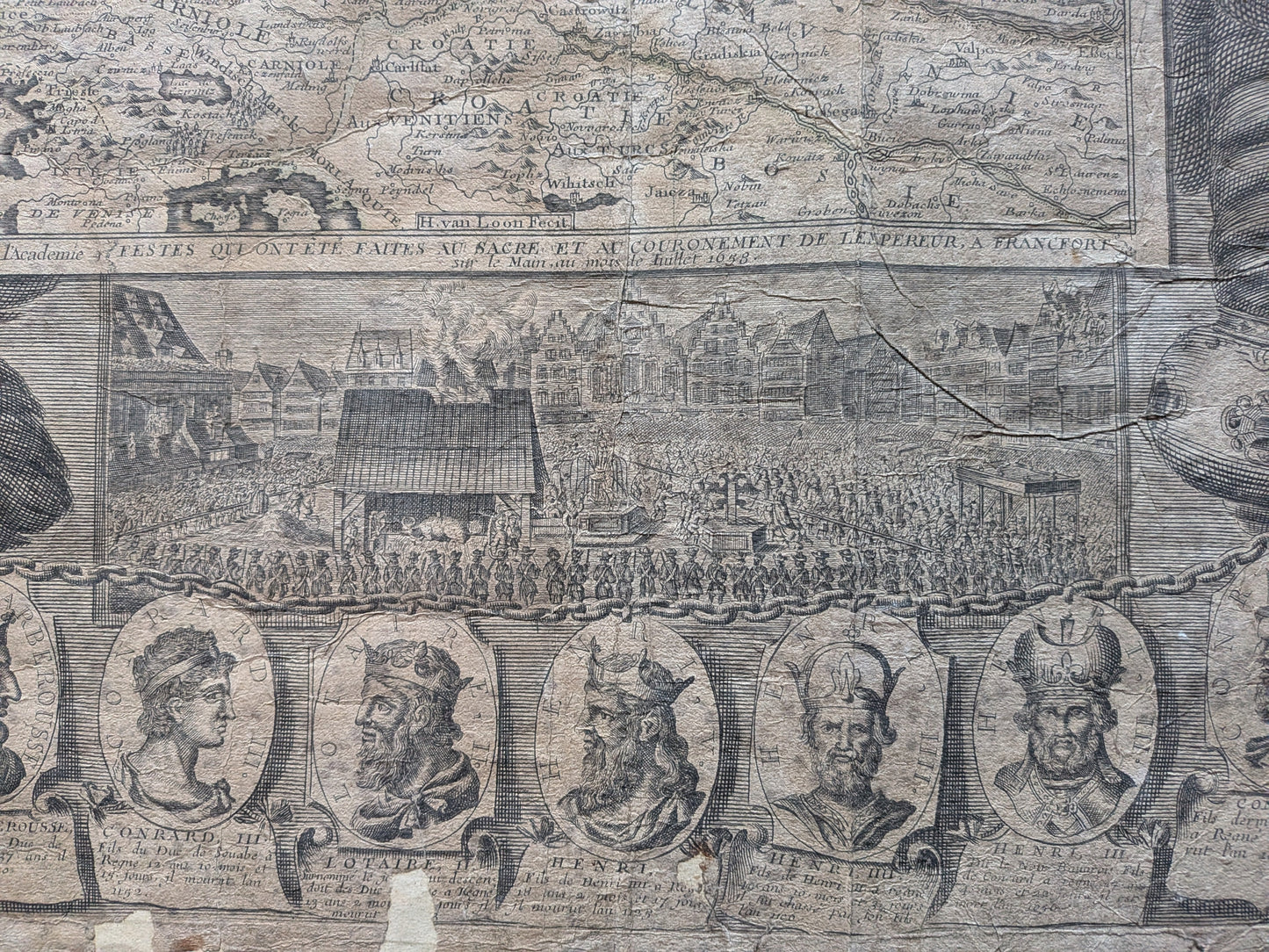 L'Empire d'Allemagne - Dressée et dédiée à Monseigneur le Dauphin par Nicolas de Fer, Géographe de sa Majesté catolique et de Monseigneur le Dauphin - 1723