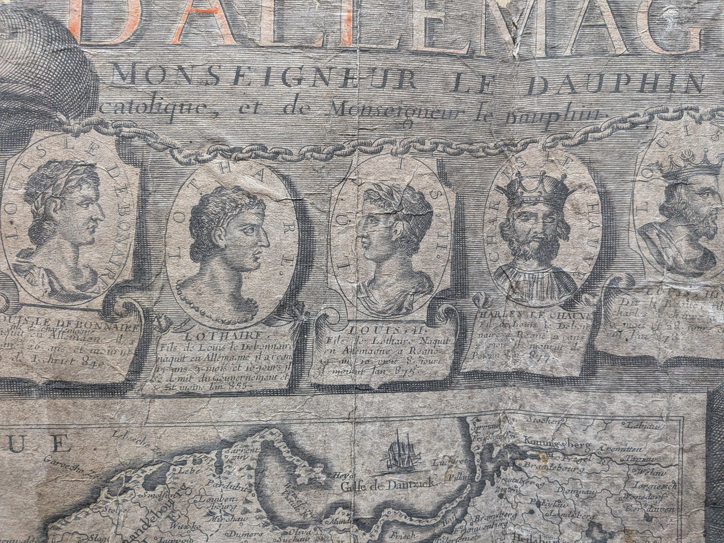 L'Empire d'Allemagne - Dressée et dédiée à Monseigneur le Dauphin par Nicolas de Fer, Géographe de sa Majesté catolique et de Monseigneur le Dauphin - 1723