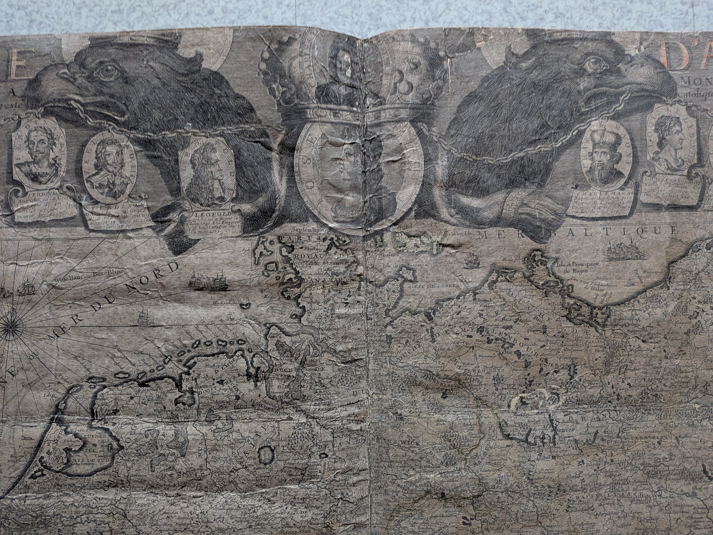 L'Empire d'Allemagne - Dressée et dédiée à Monseigneur le Dauphin par Nicolas de Fer, Géographe de sa Majesté catolique et de Monseigneur le Dauphin - 1723