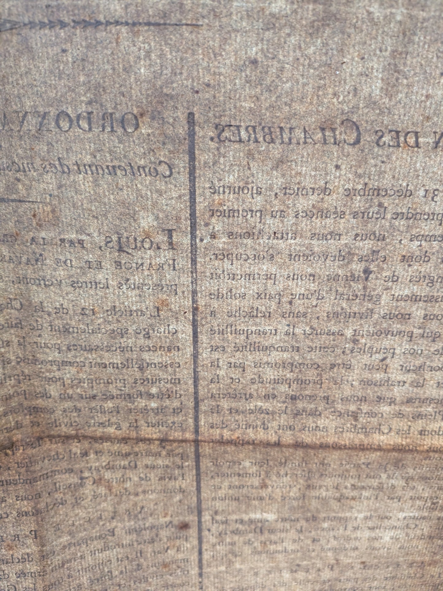 Proclamation de Louis XVIII contre Napoléon Bonaparte - Placard - 13 mars 1815