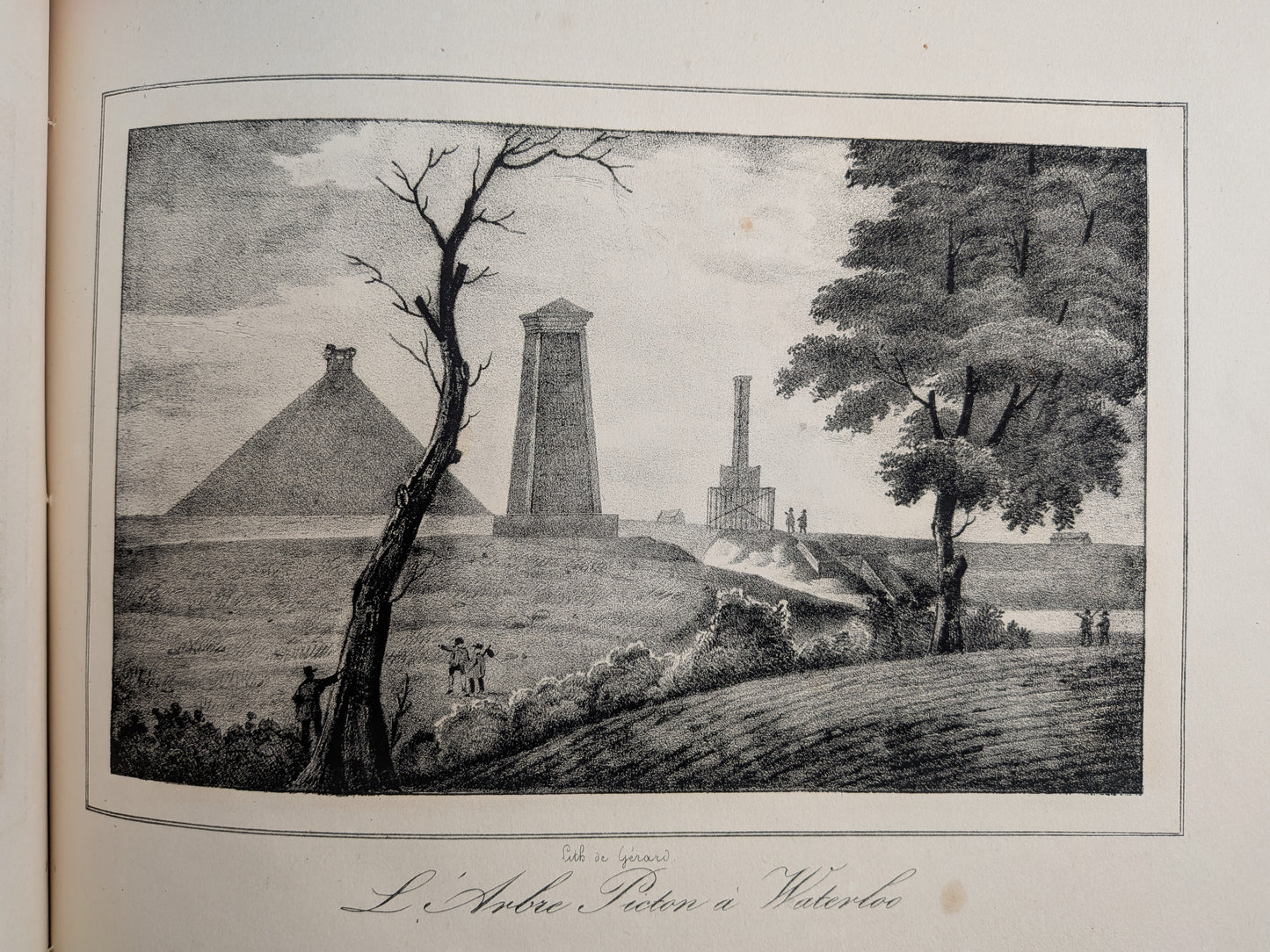 Collection de douze vues de Waterloo - Gérard - c 1840