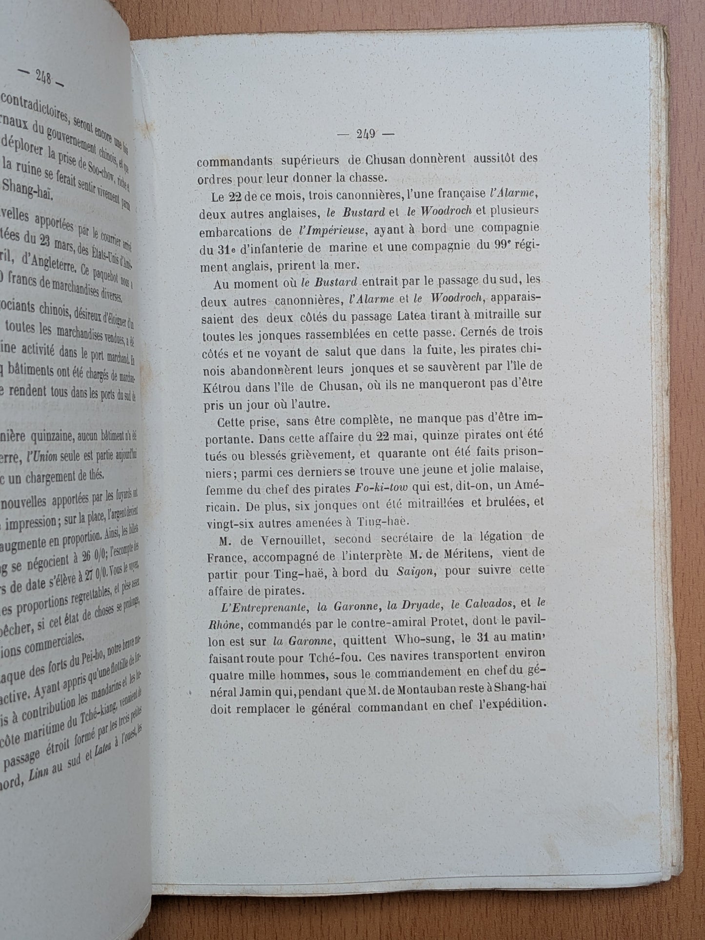Journal de la Campagne de Chine - 1859-1860-1861 - Charles de Mutrecy - Edition originale - 1861