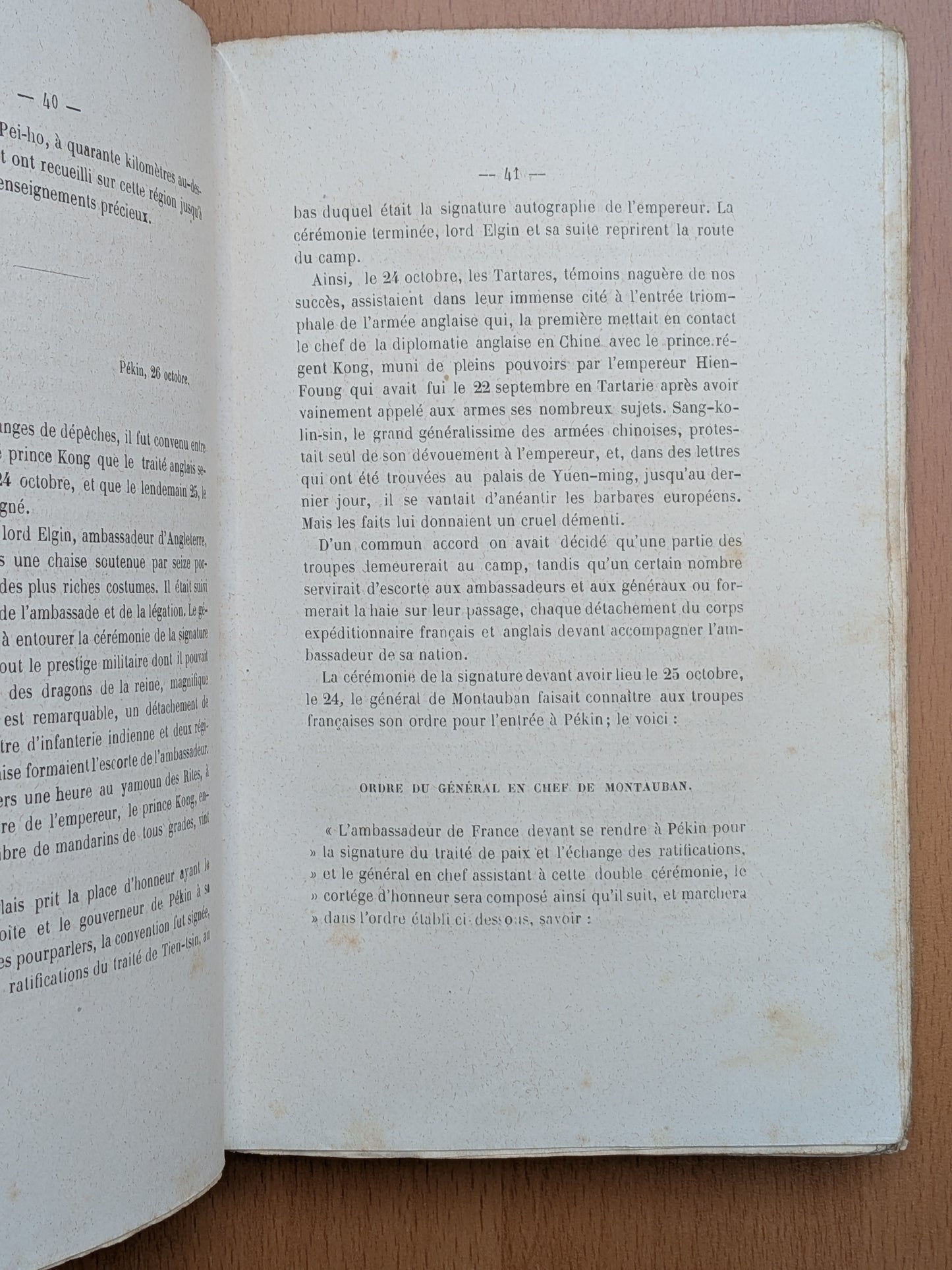 Journal de la Campagne de Chine - 1859-1860-1861 - Charles de Mutrecy - Edition originale - 1861