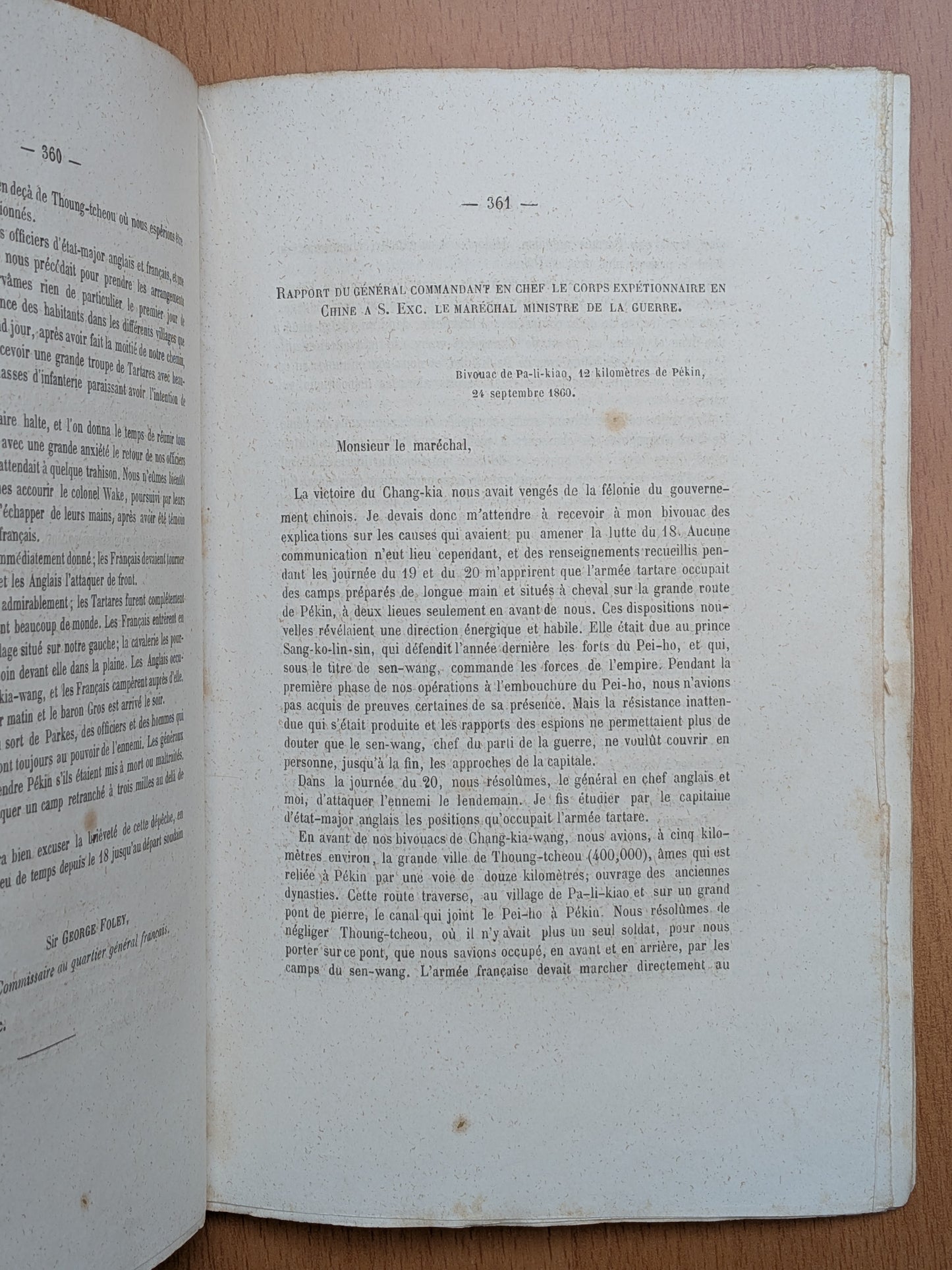 Journal de la Campagne de Chine - 1859-1860-1861 - Charles de Mutrecy - Edition originale - 1861